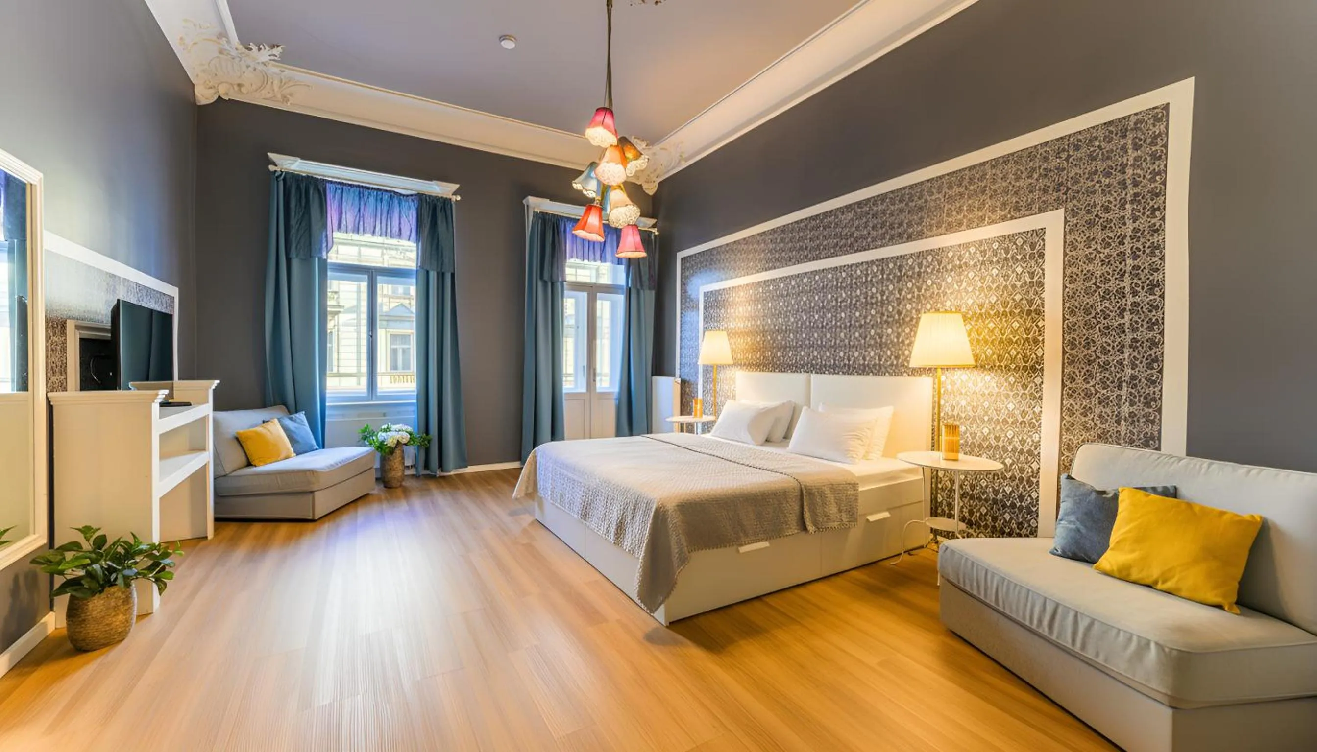 Bedroom, Bed in Royal Prague City Apartments