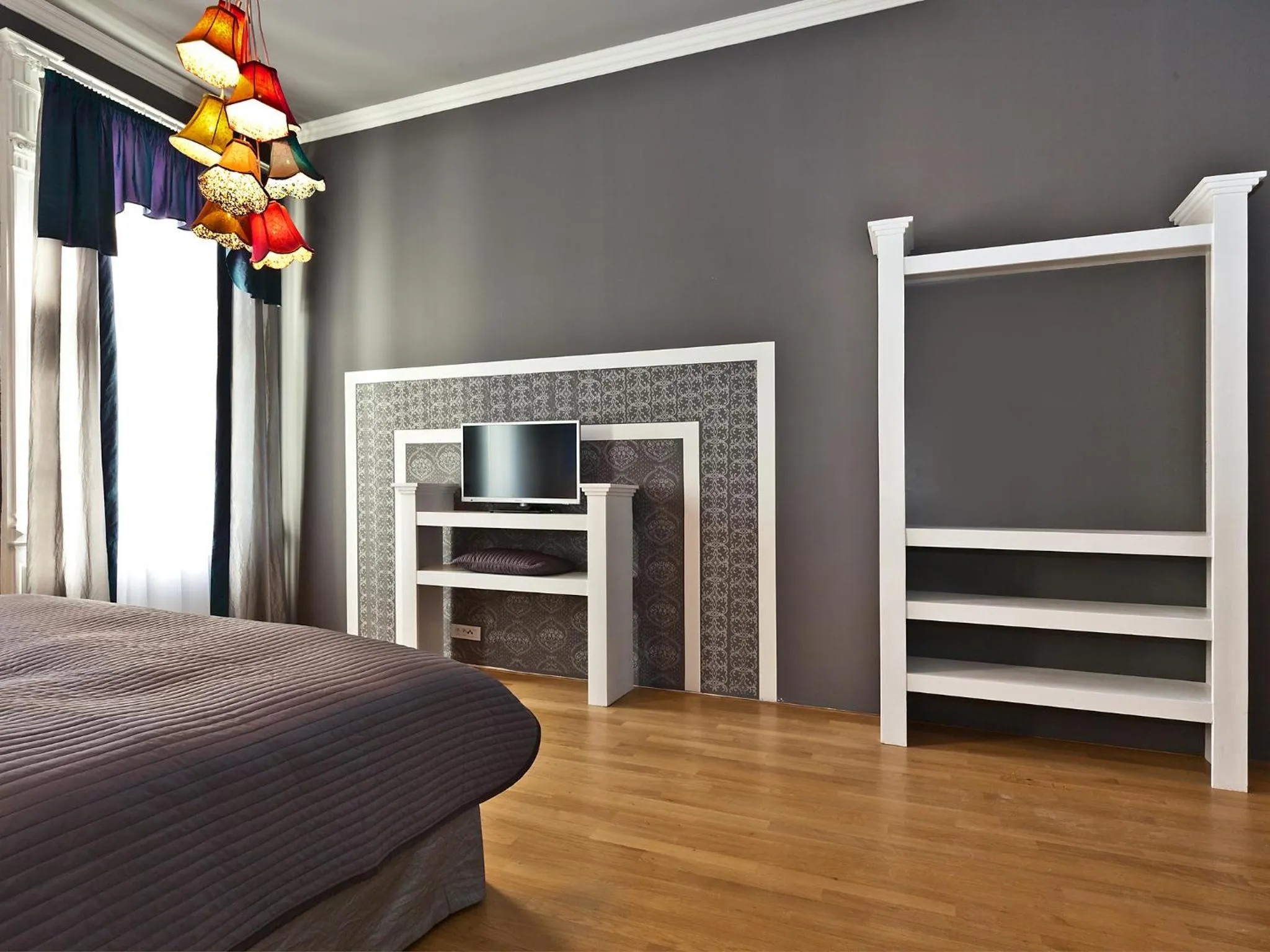 Bed in Royal Prague City Apartments