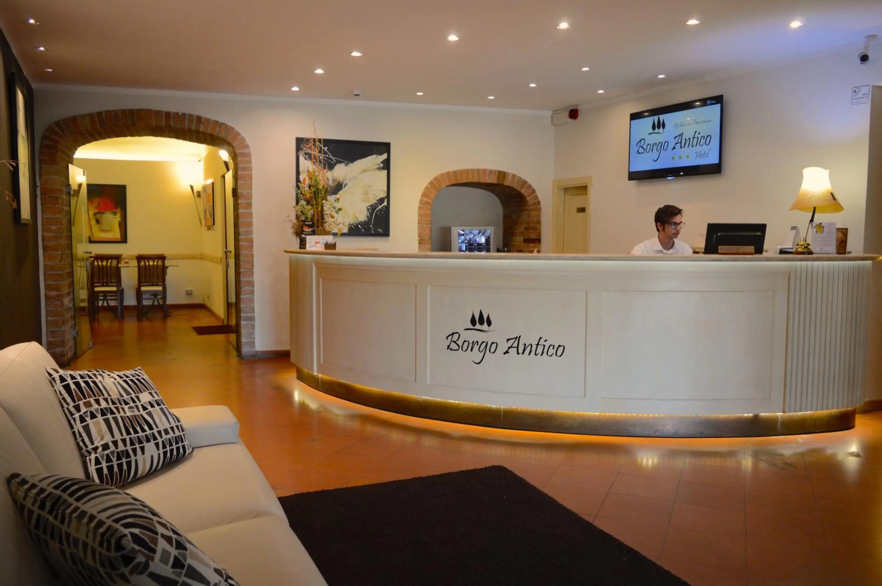 Lobby or reception in Hotel Ristorante Borgo Antico