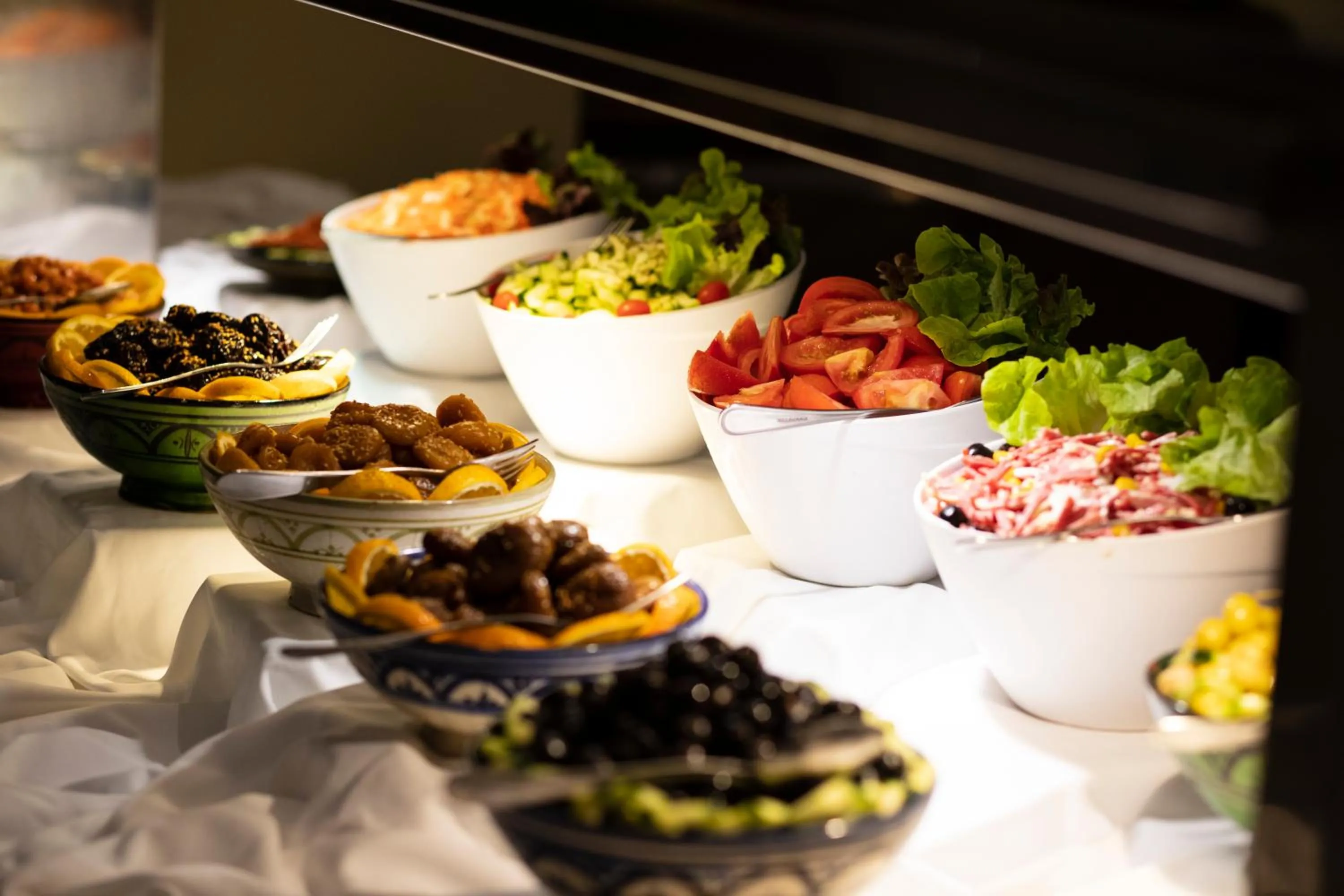 Buffet breakfast in Hotel Andalucia Tangier