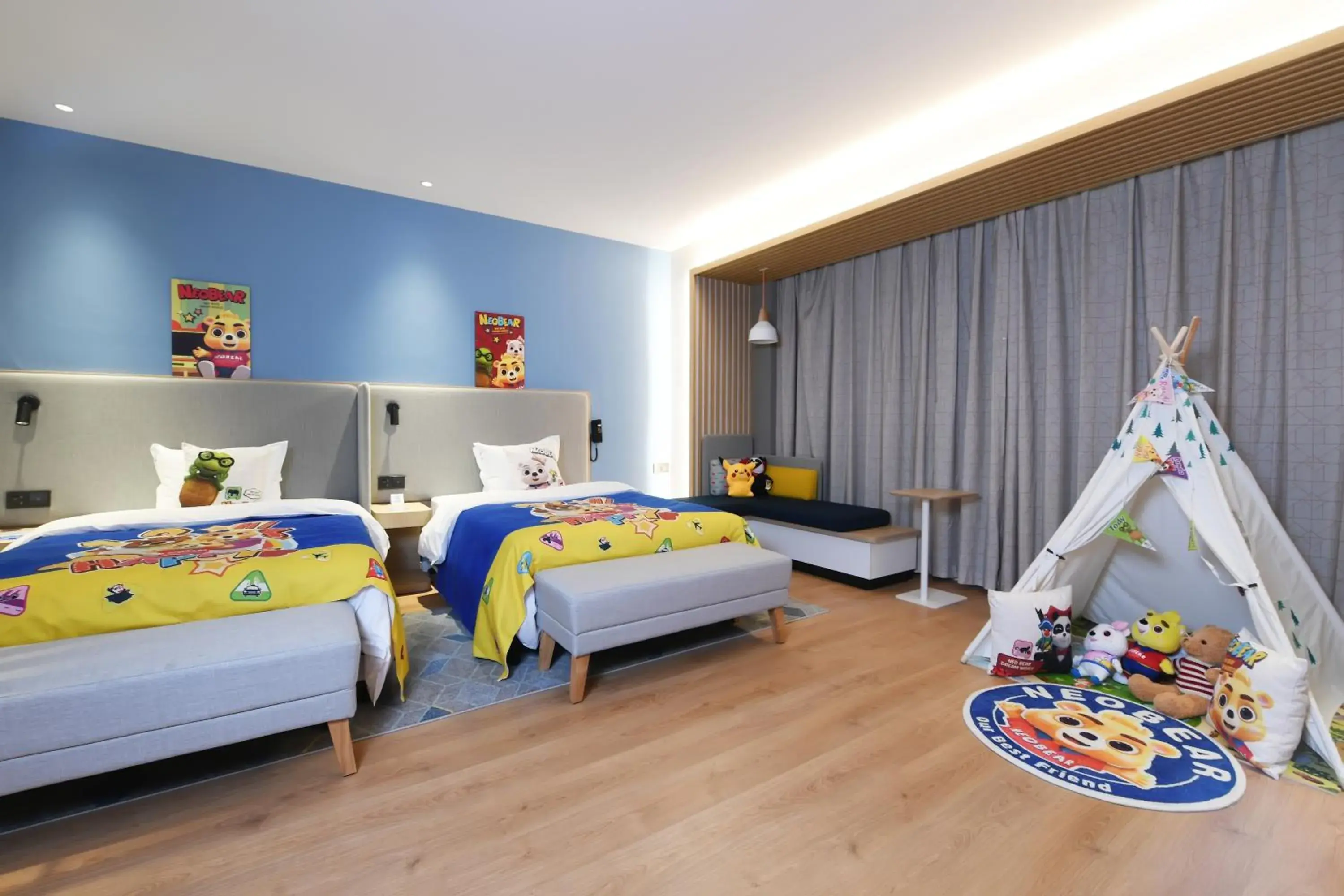 Standard Twin Room with City View - Kids Theme in Holiday Inn Express Tianjin Binhai by IHG Standard Twin Room with City View - Kids Theme in Holiday Inn Express Tianjin Binhai by IHG