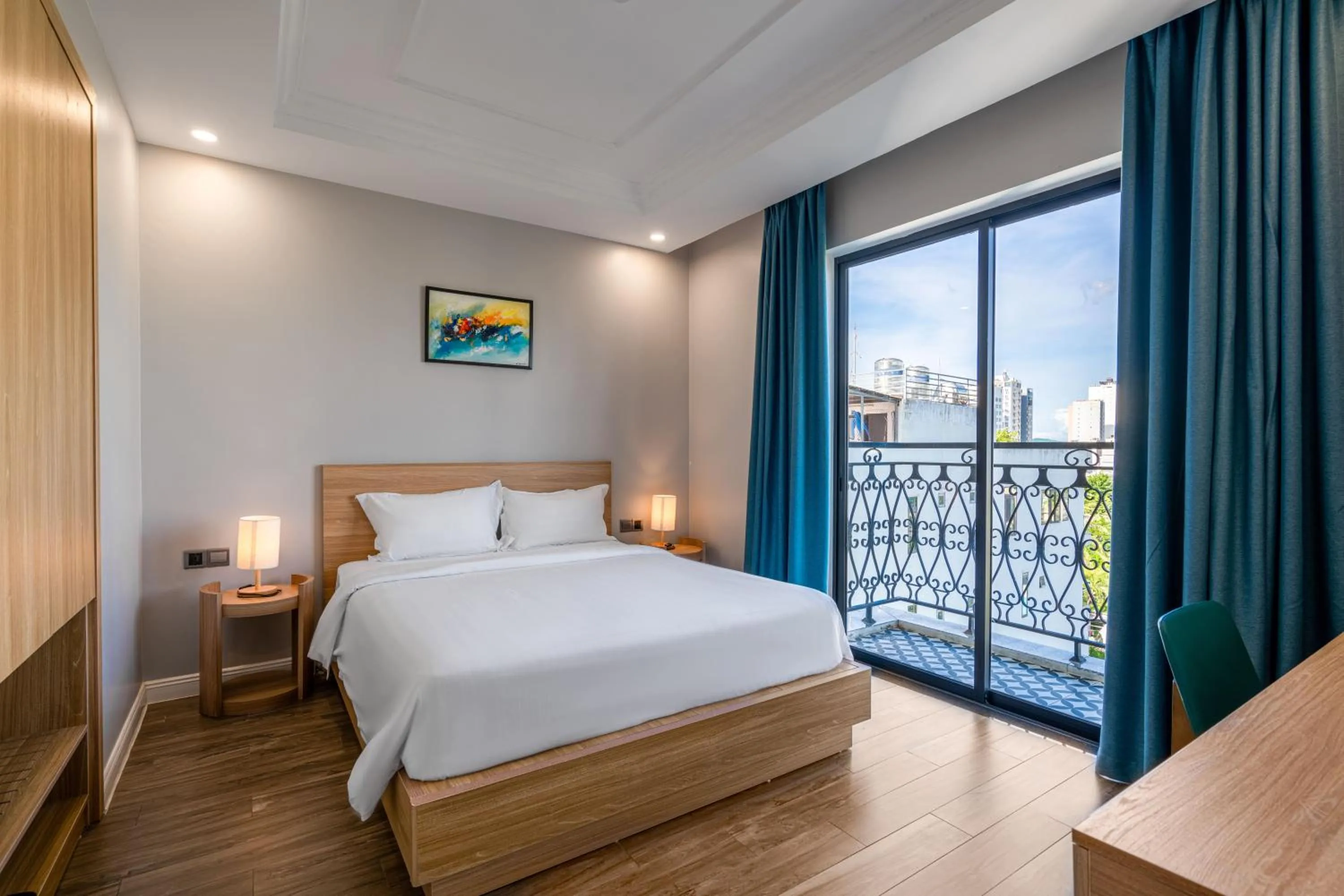 Bed in Le Cap Gym Hotel & Apartments