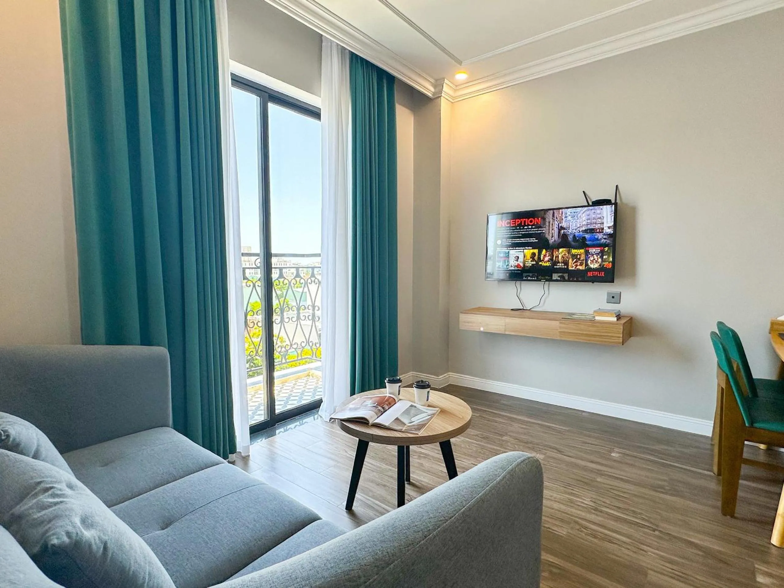 Living room in Le Cap Gym Hotel & Apartments