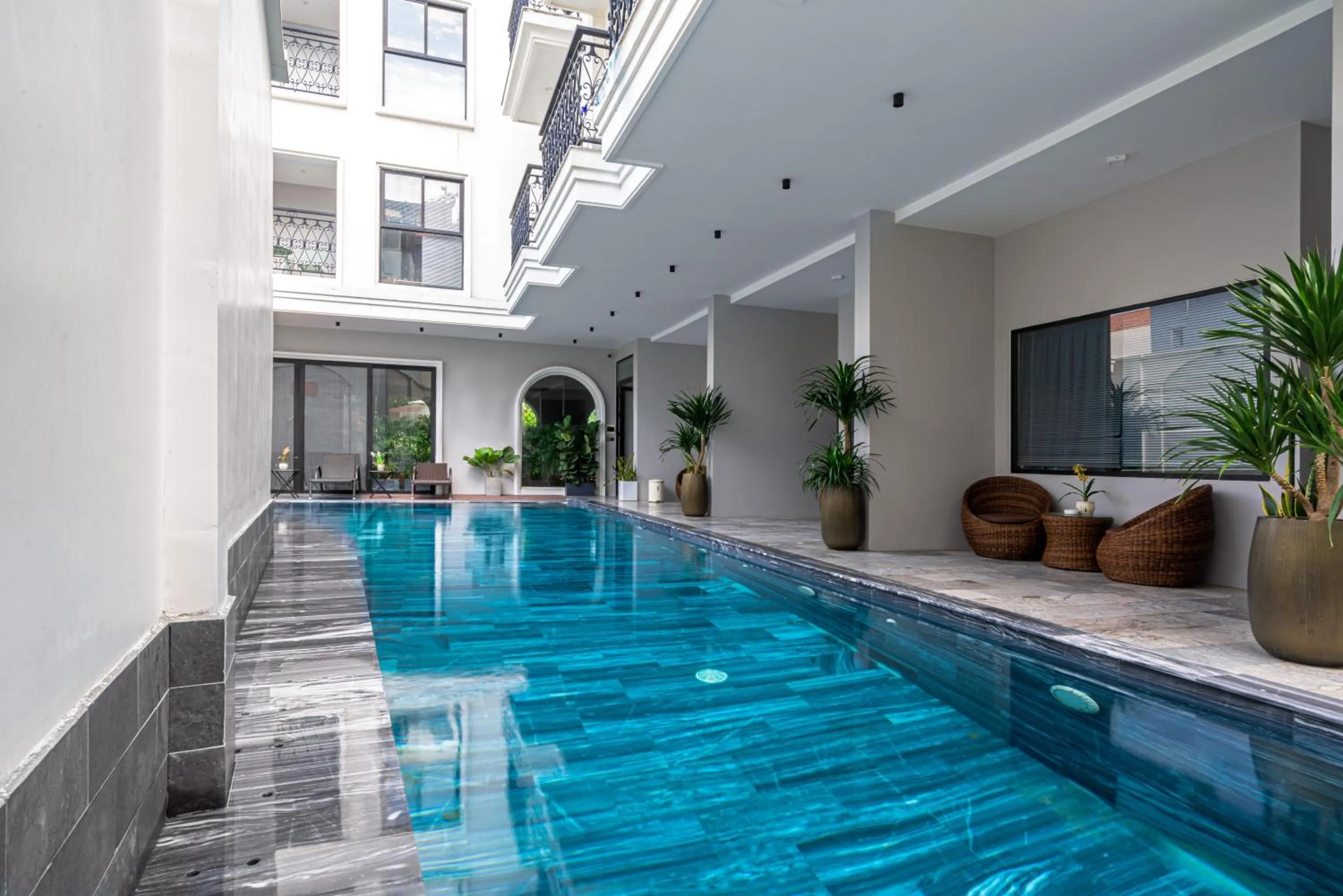 Pool view in Le Cap Gym Hotel & Apartments