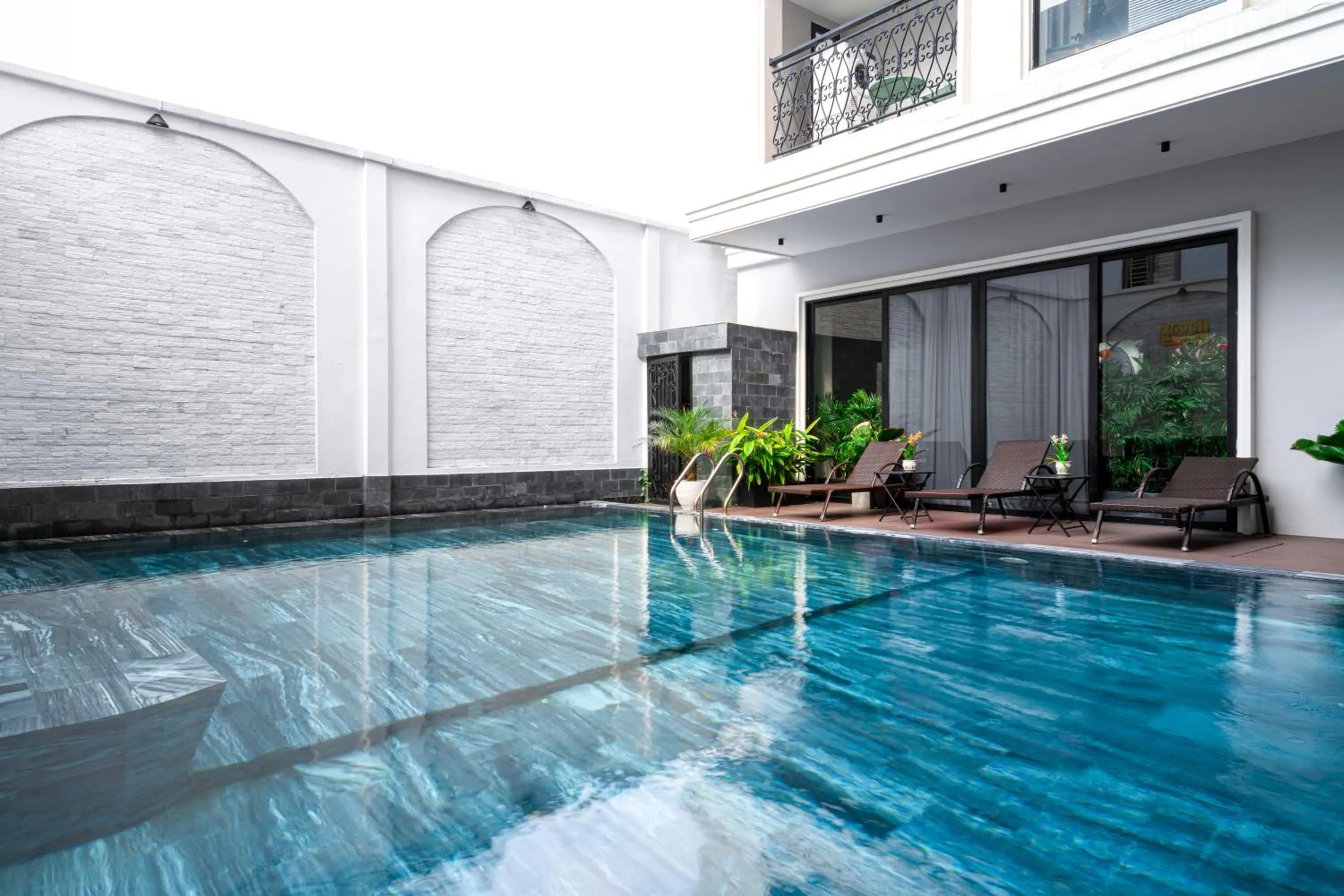 Balcony/Terrace in Le Cap Gym Hotel & Apartments