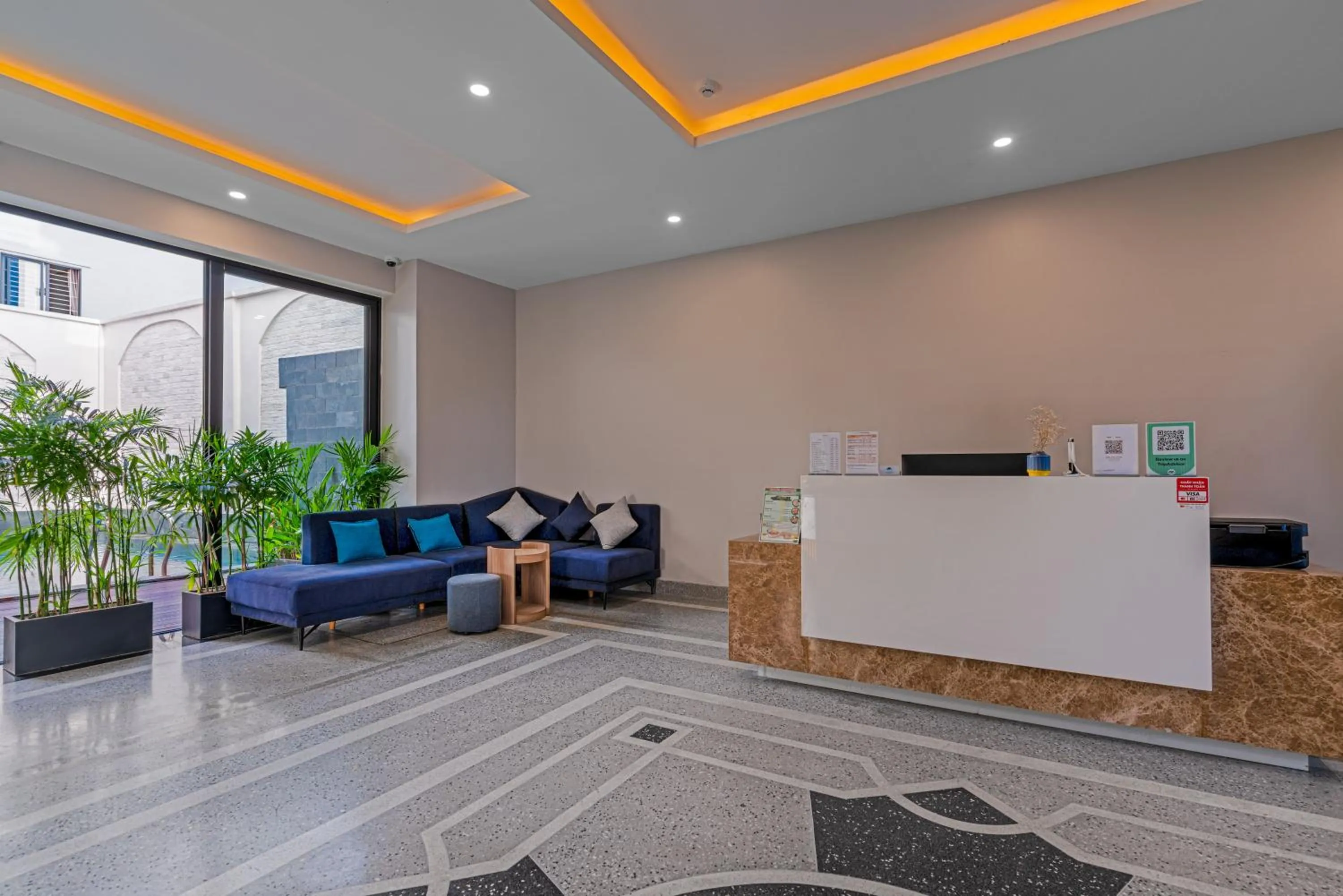 Lobby or reception in Le Cap Gym Hotel & Apartments