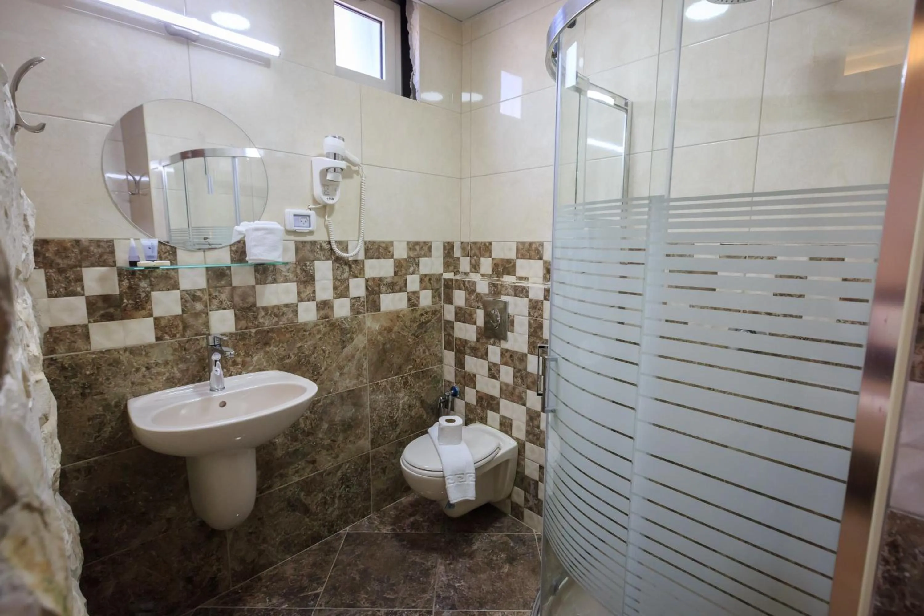 Bathroom in Hashimi Hotel Old City Jerusalem