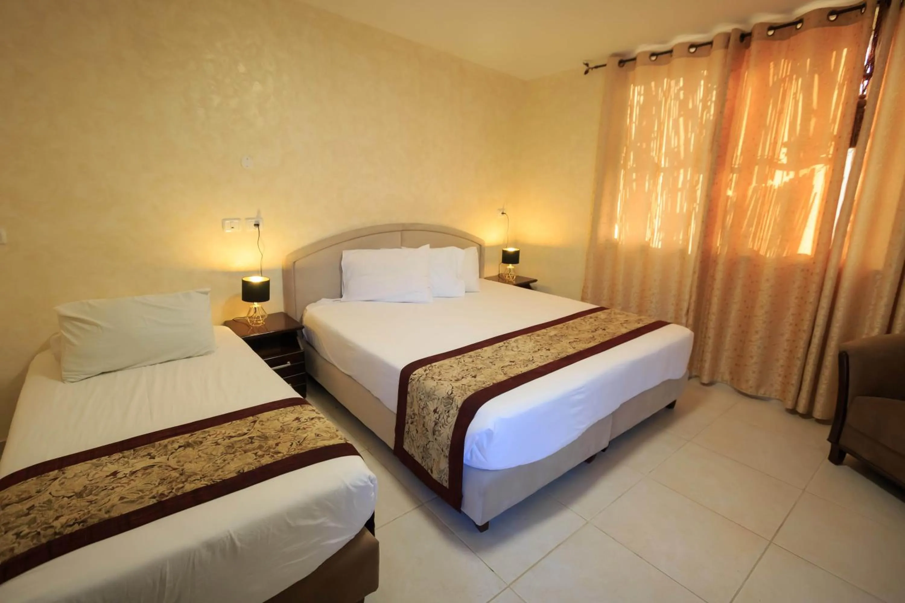 Bed in Hashimi Hotel Old City Jerusalem