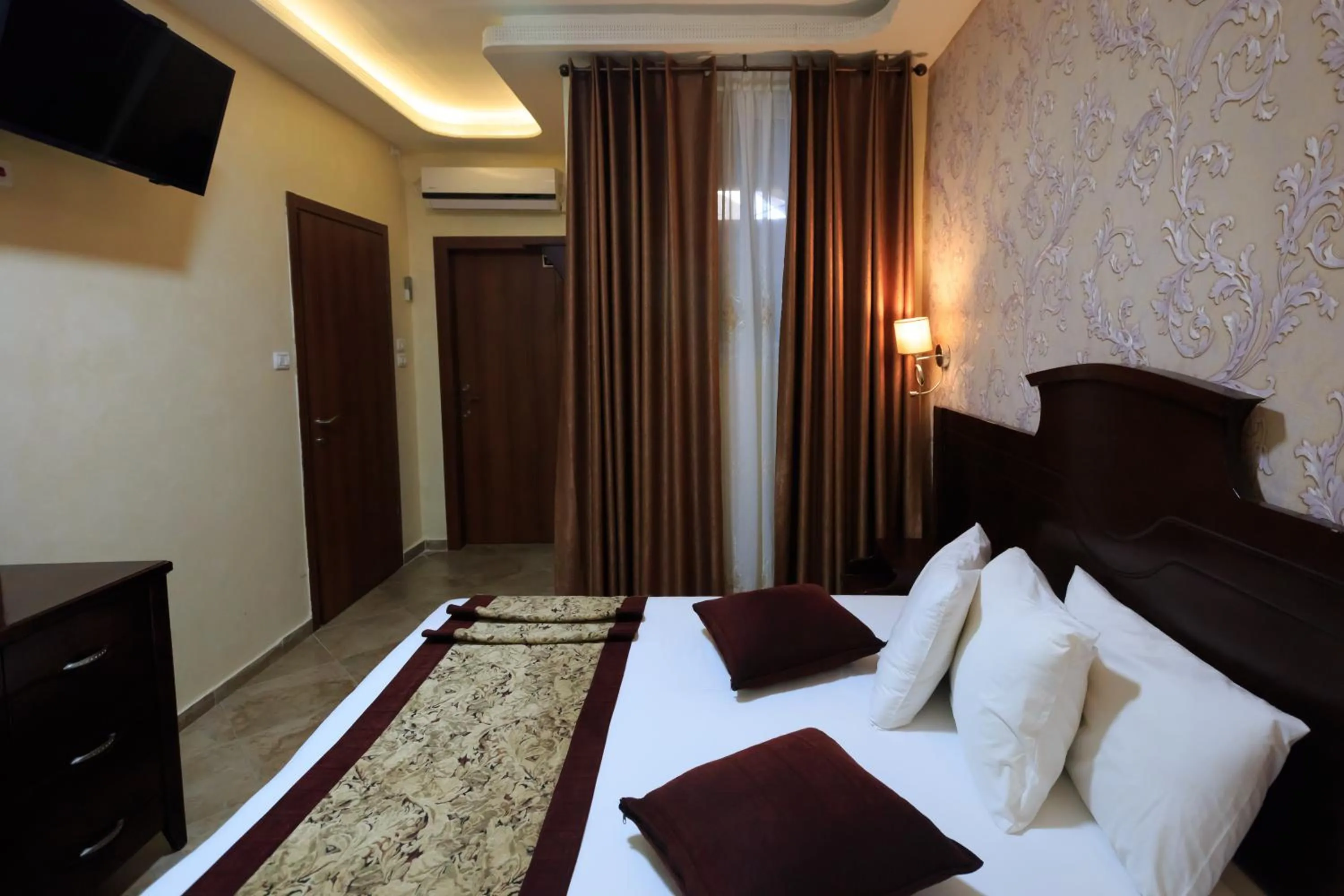 Bed in Hashimi Hotel Old City Jerusalem