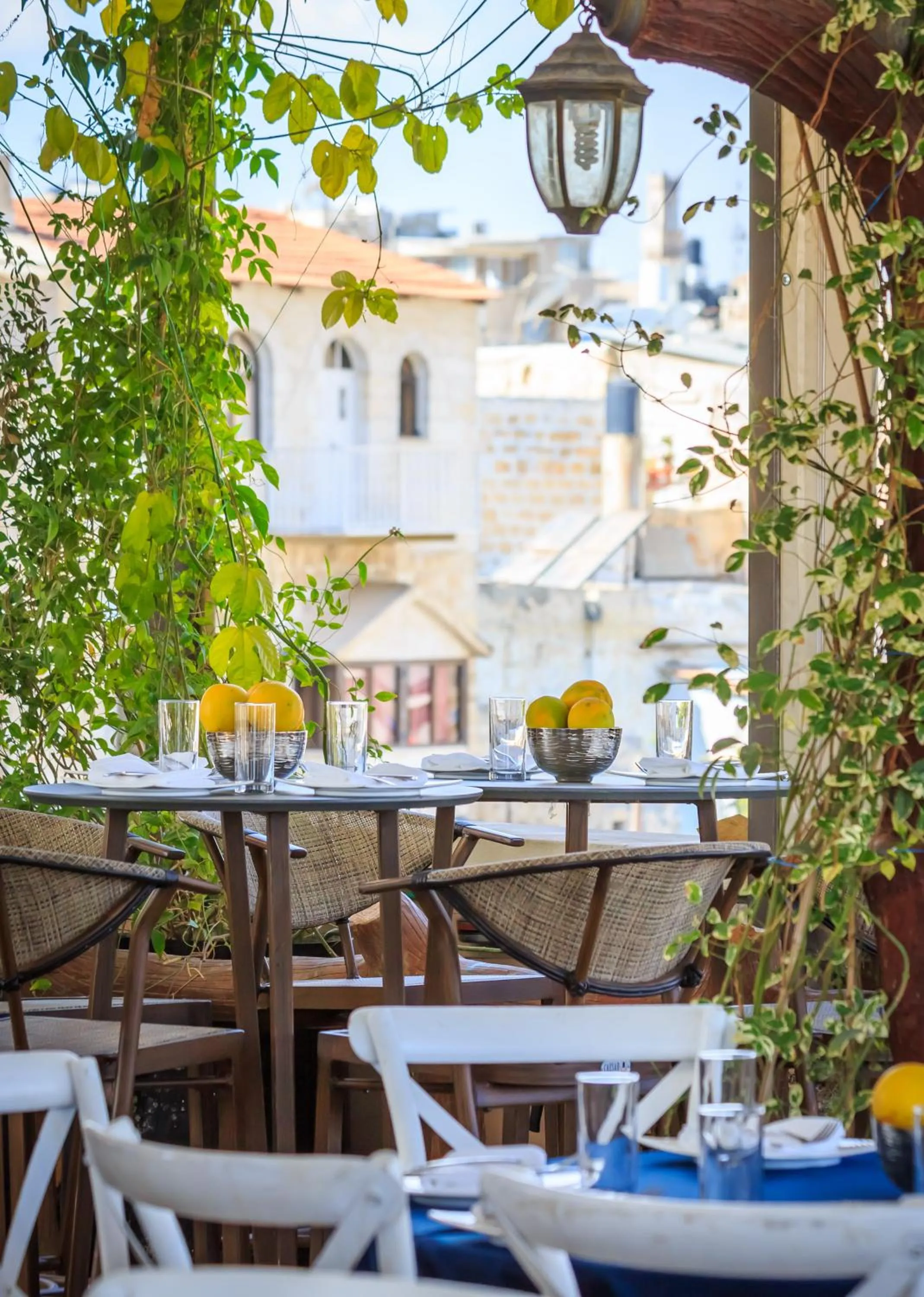 Balcony/Terrace in Hashimi Hotel Old City Jerusalem