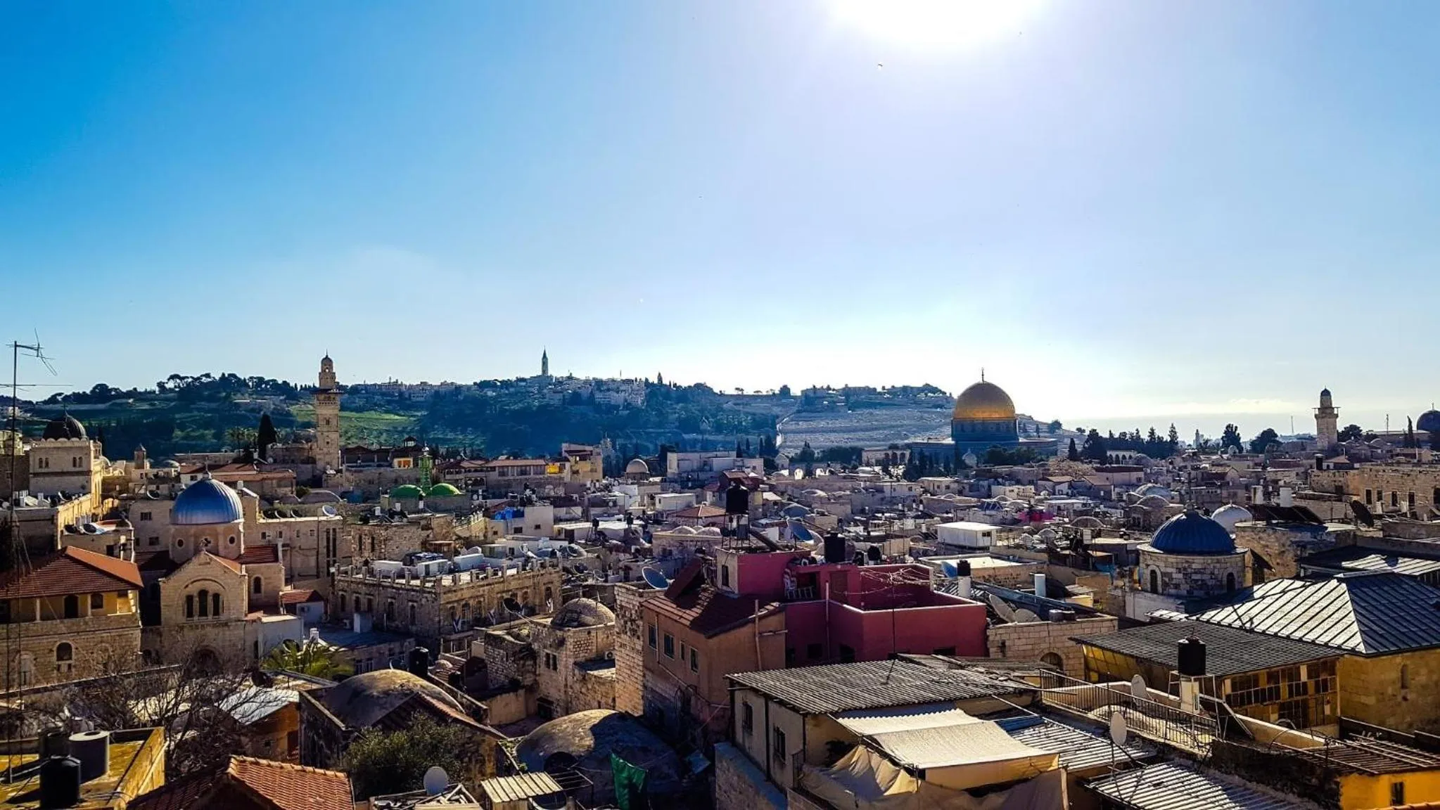 Balcony/Terrace in Hashimi Hotel Old City Jerusalem