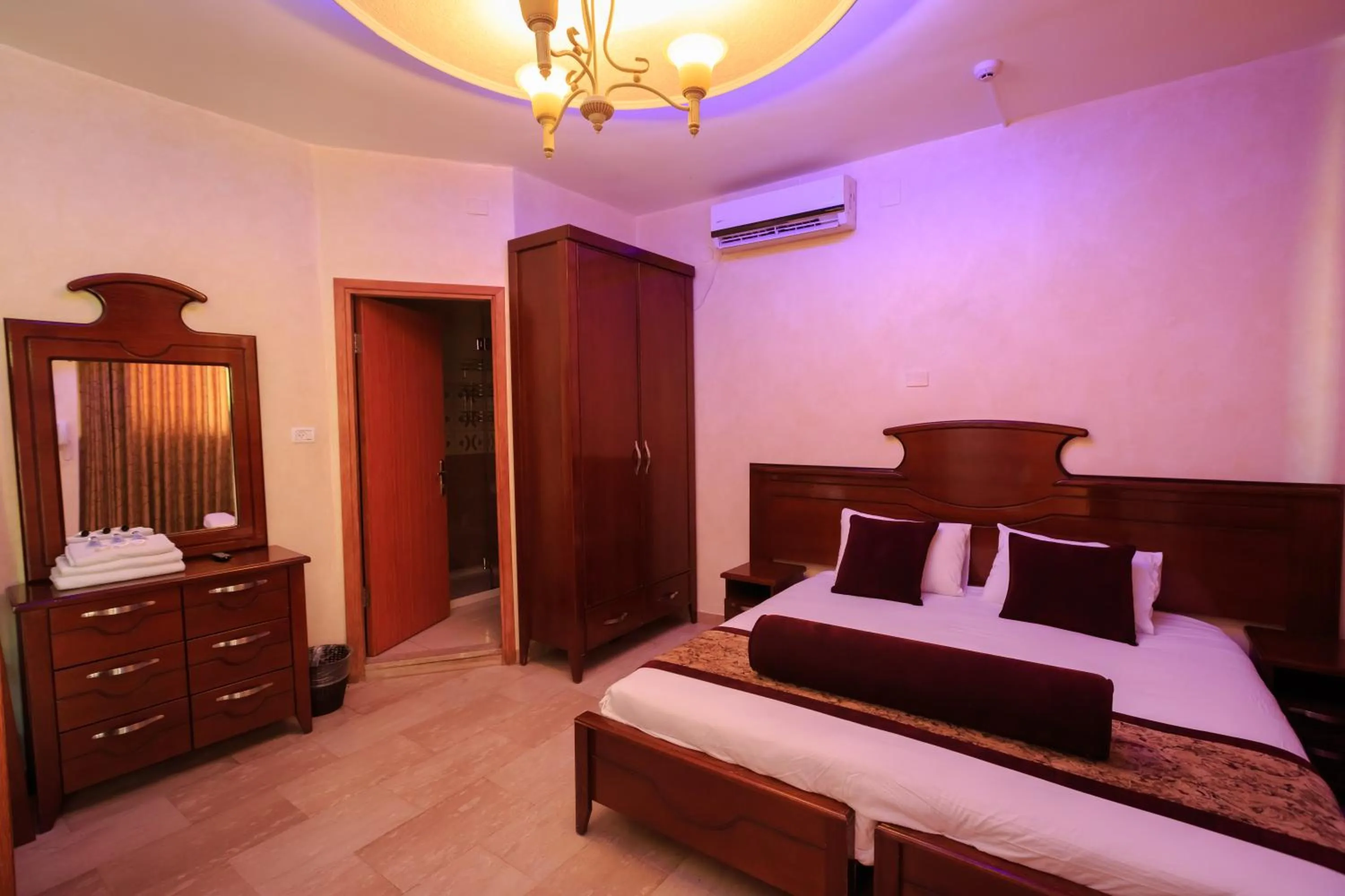 Bed in Hashimi Hotel Old City Jerusalem