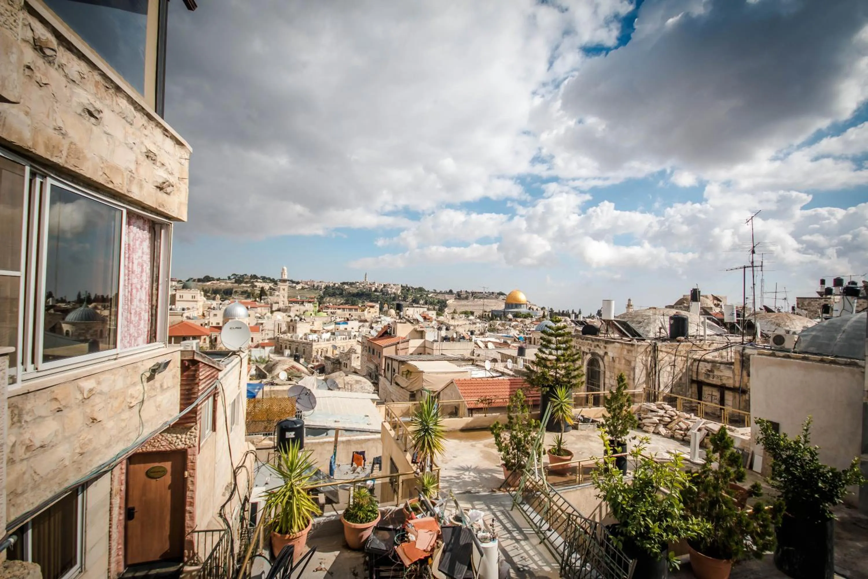 Balcony/Terrace in Hashimi Hotel Old City Jerusalem