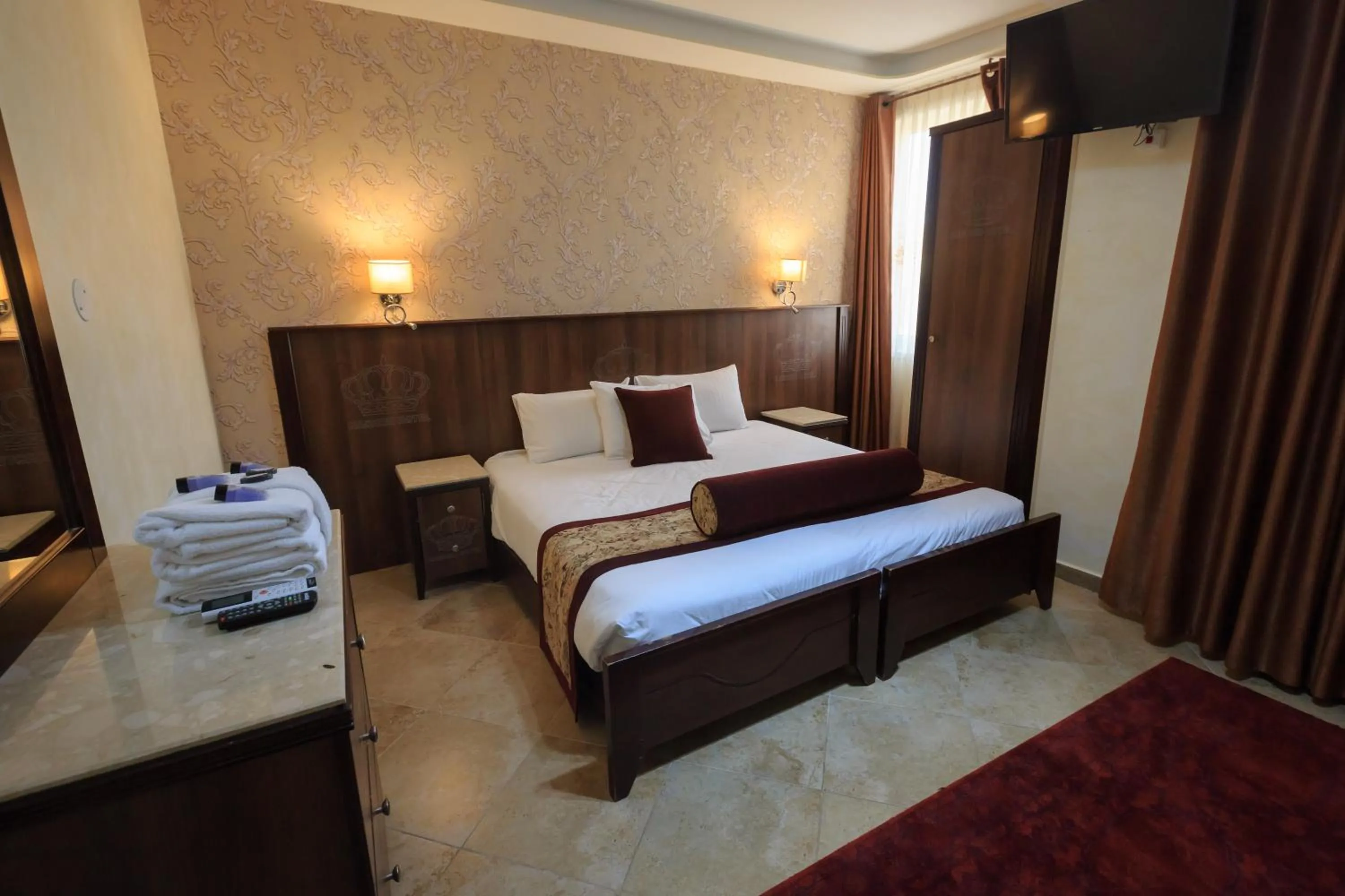 Bed in Hashimi Hotel Old City Jerusalem