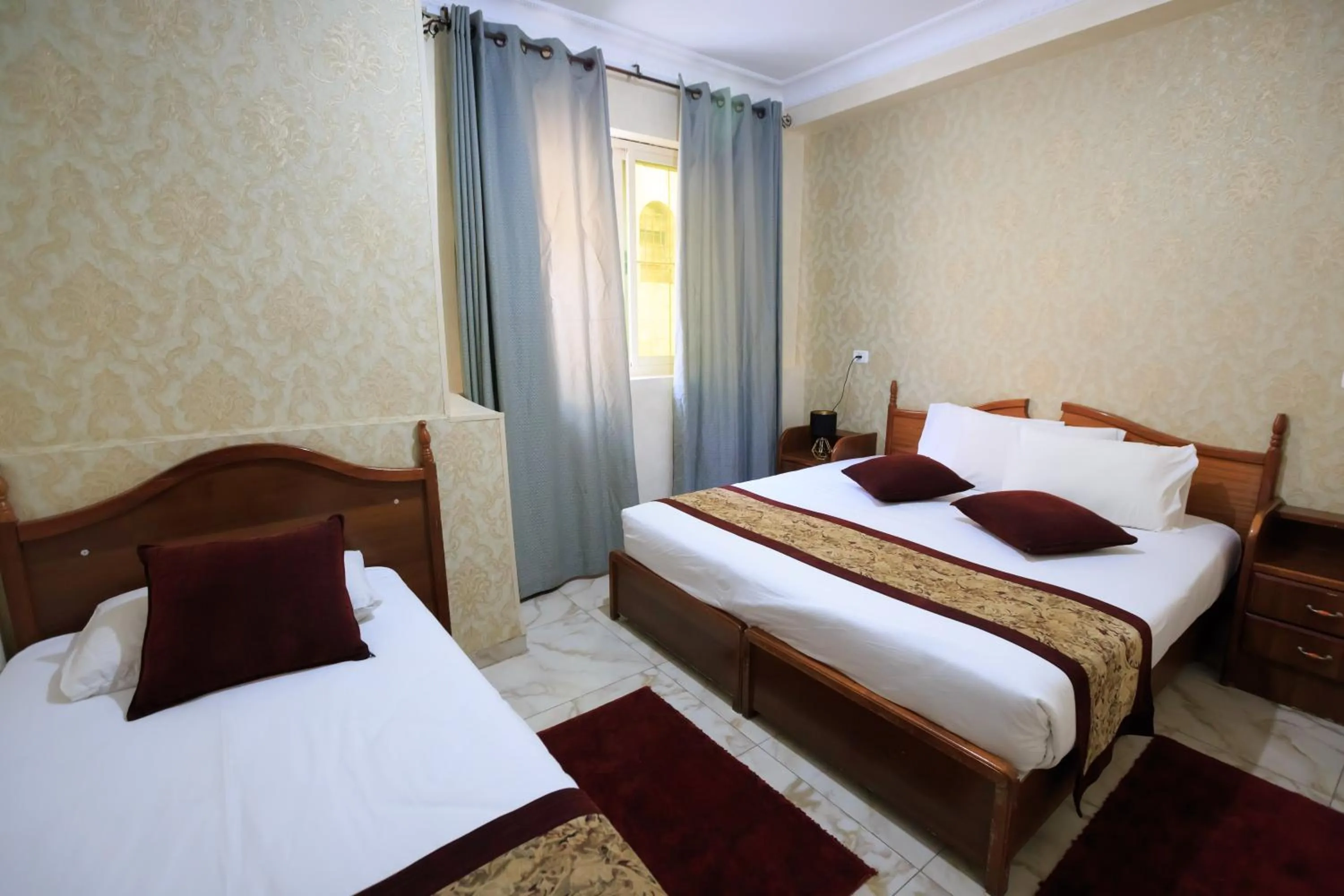 Bed in Hashimi Hotel Old City Jerusalem