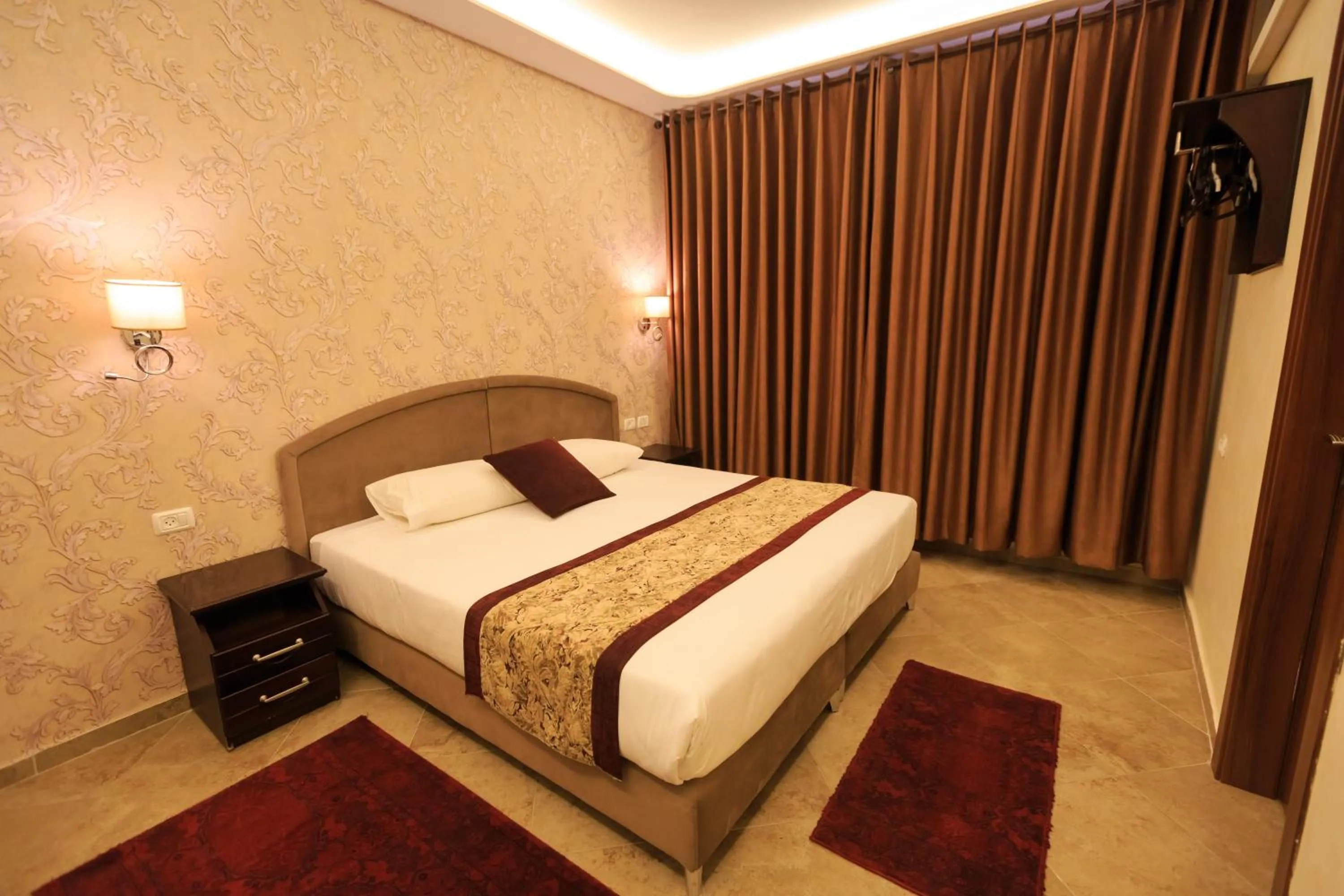 Bed in Hashimi Hotel Old City Jerusalem