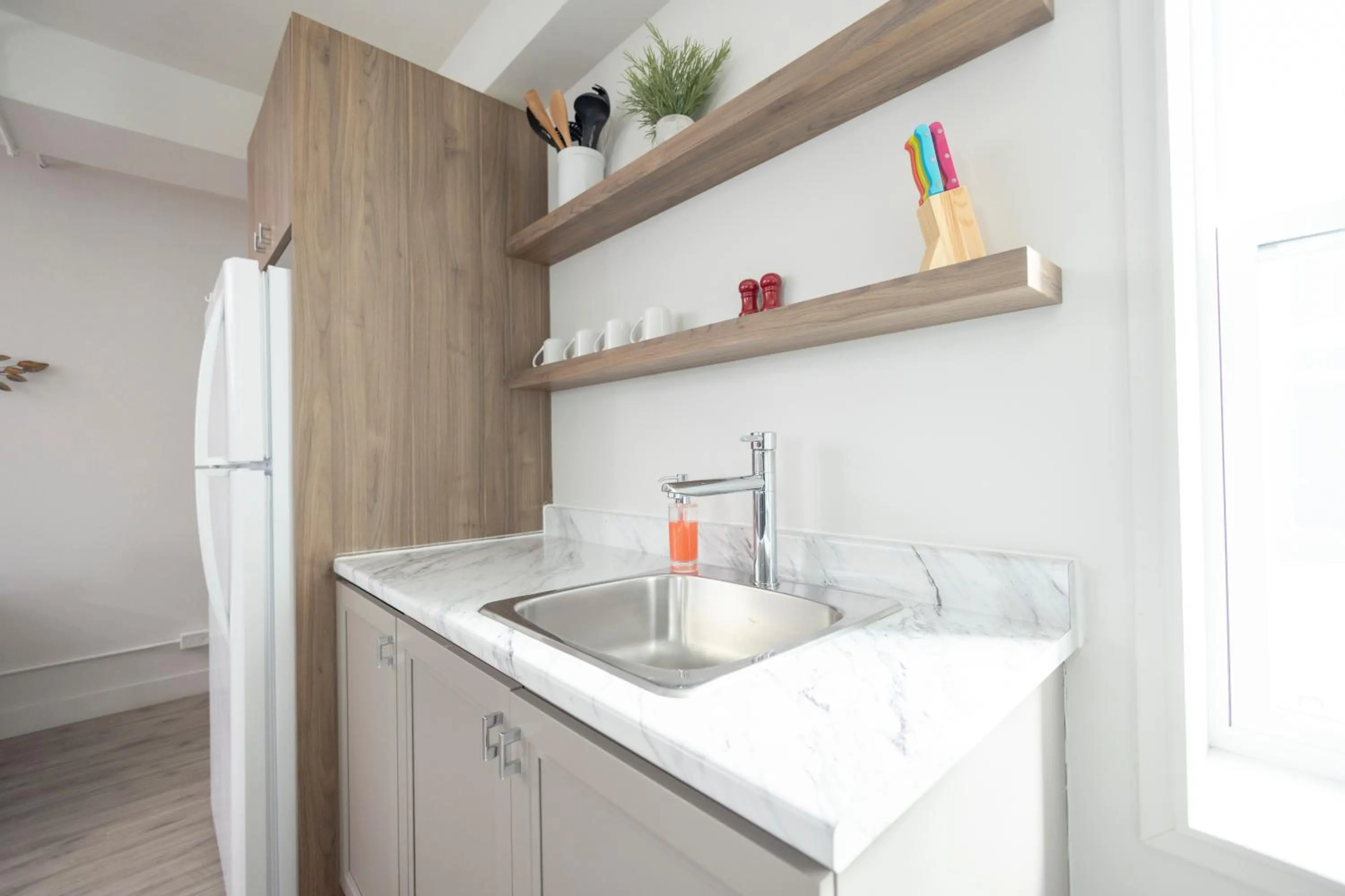 Kitchen or kitchenette in Le Central