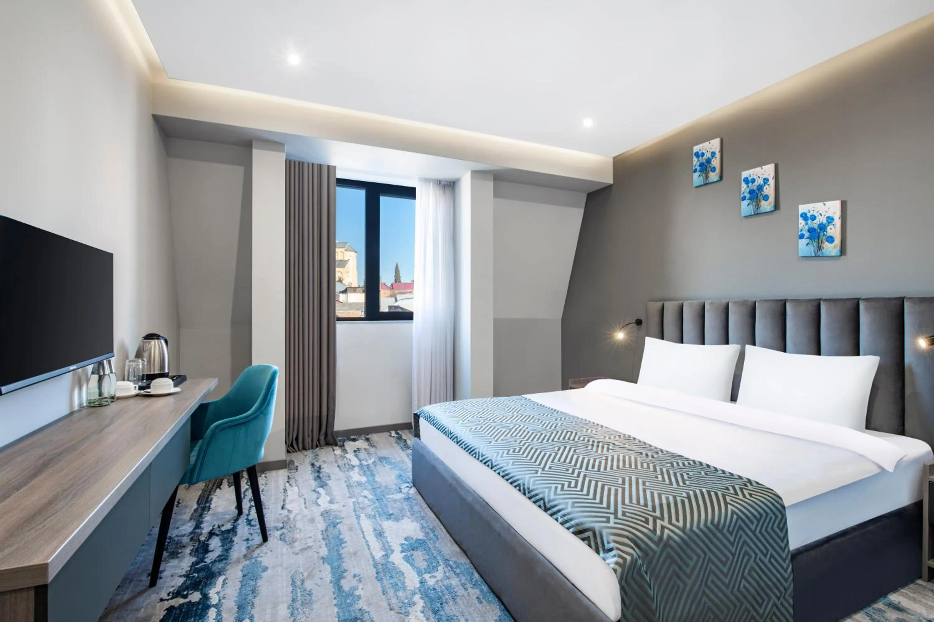 View (from property/room), Bed in Hotel Address 9D