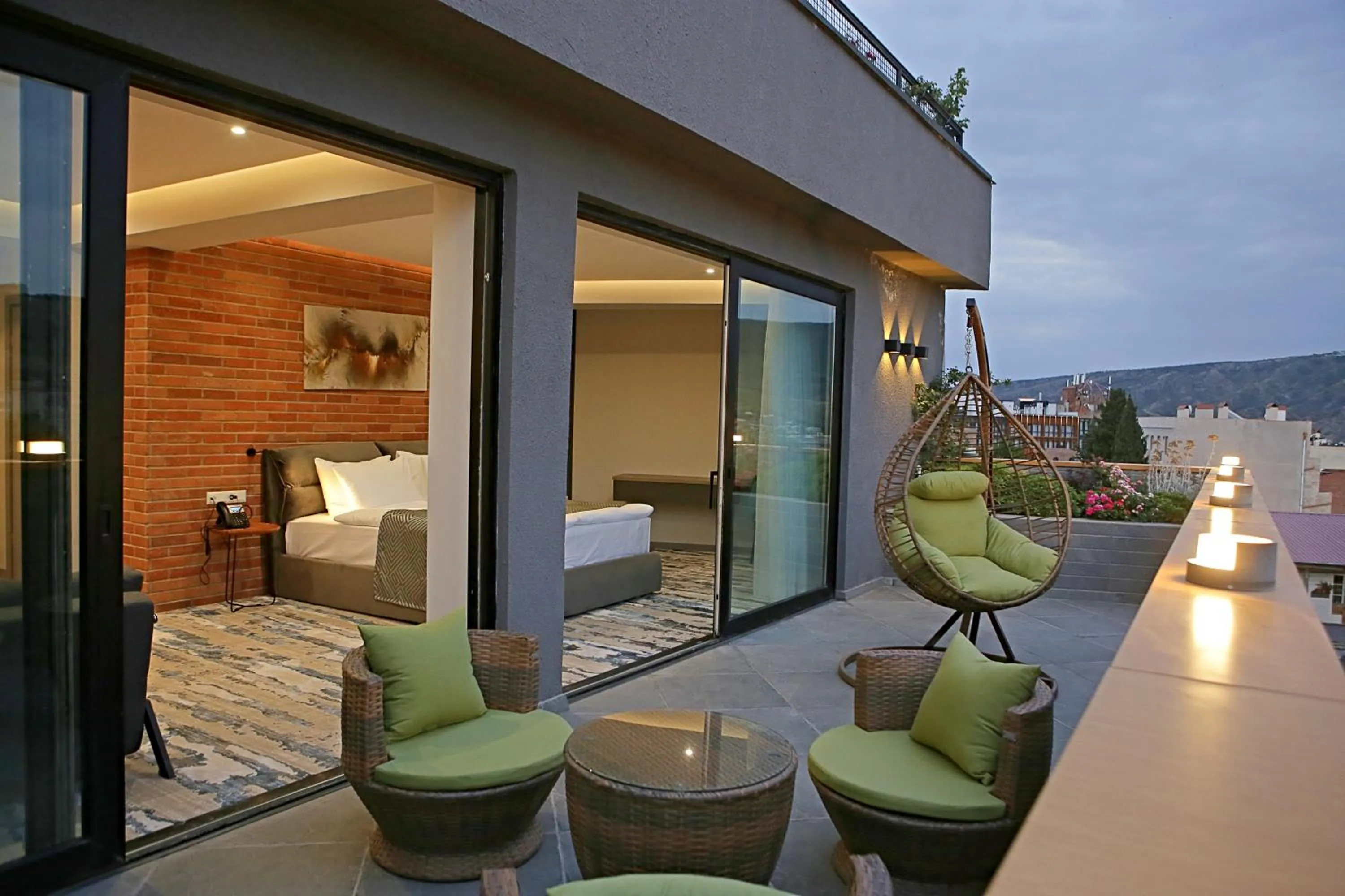 Balcony/Terrace in Hotel Address 9D