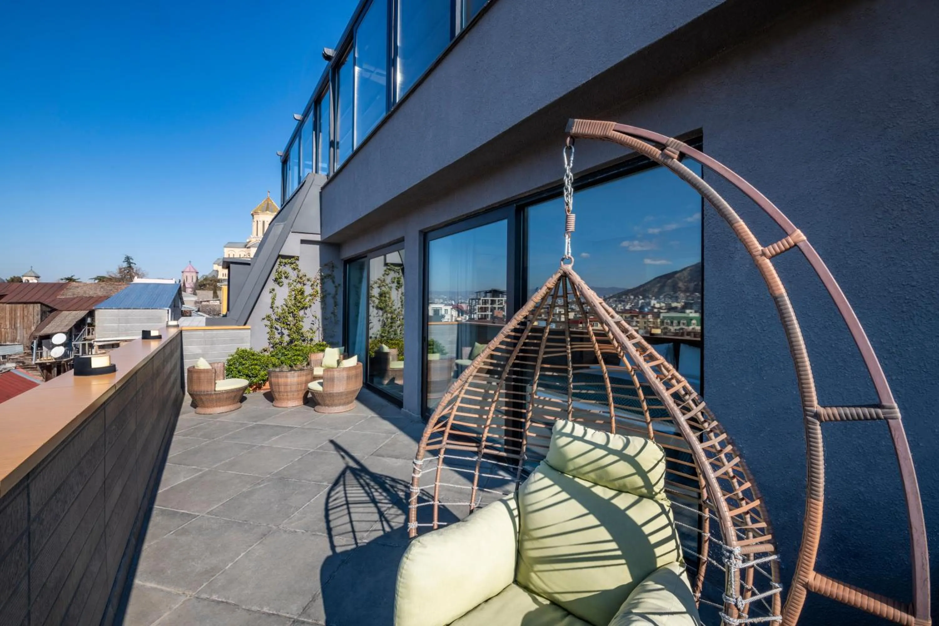 Balcony/Terrace in Hotel Address 9D