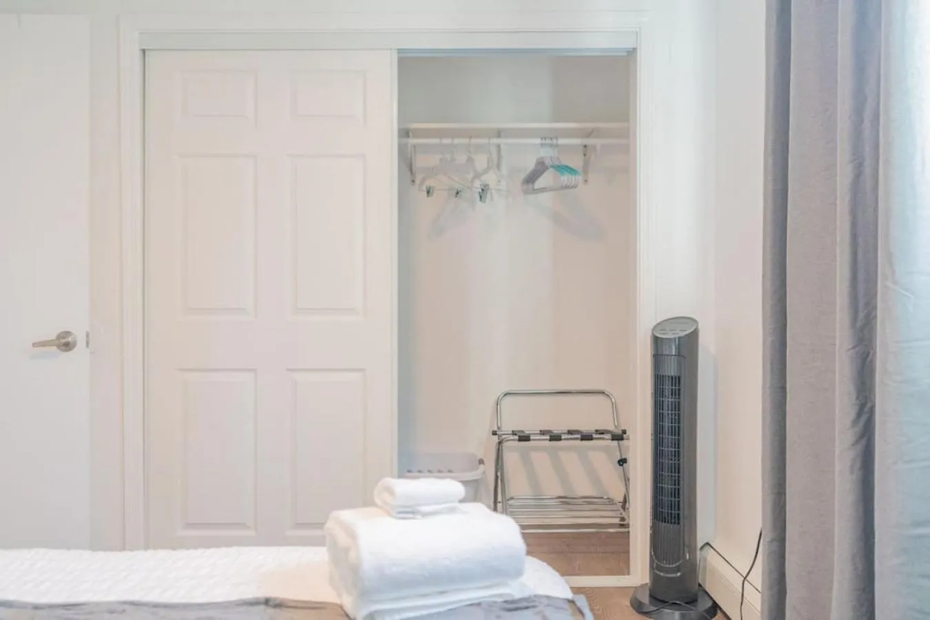 Bedroom, Bed in Executive Work Space With Modern Charm