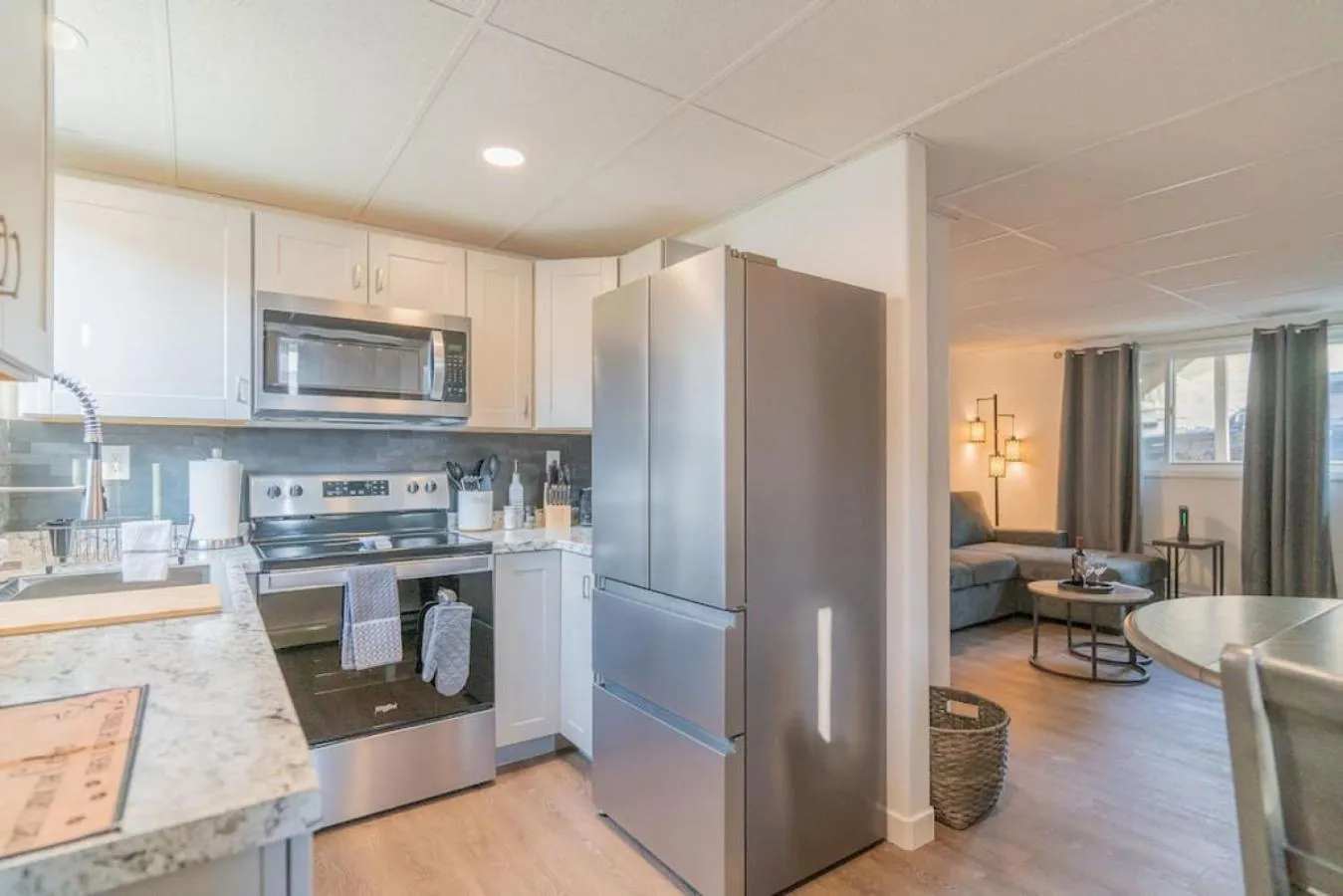 Kitchen or kitchenette in Executive Work Space With Modern Charm