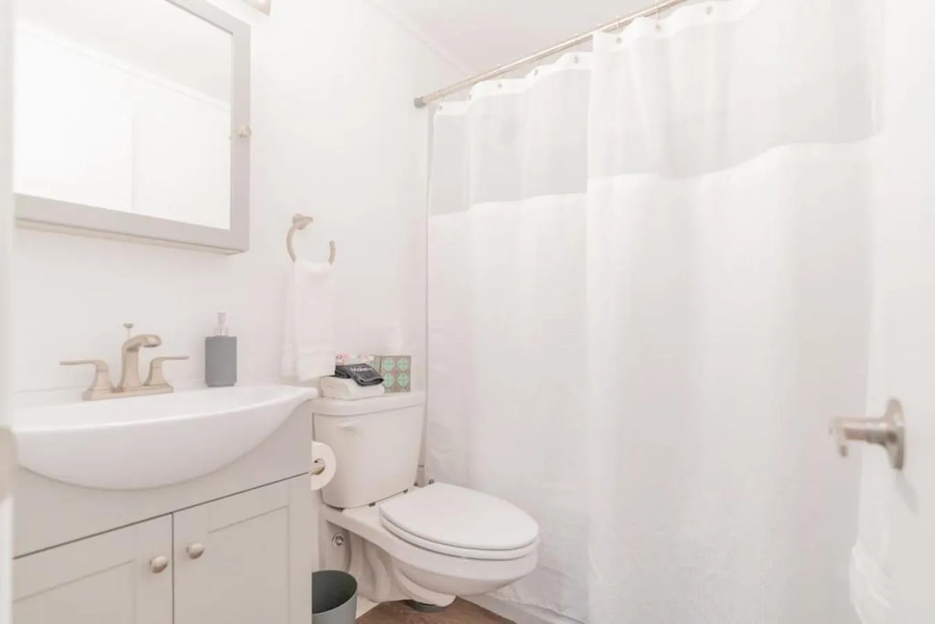 Bathroom in Executive Work Space With Modern Charm