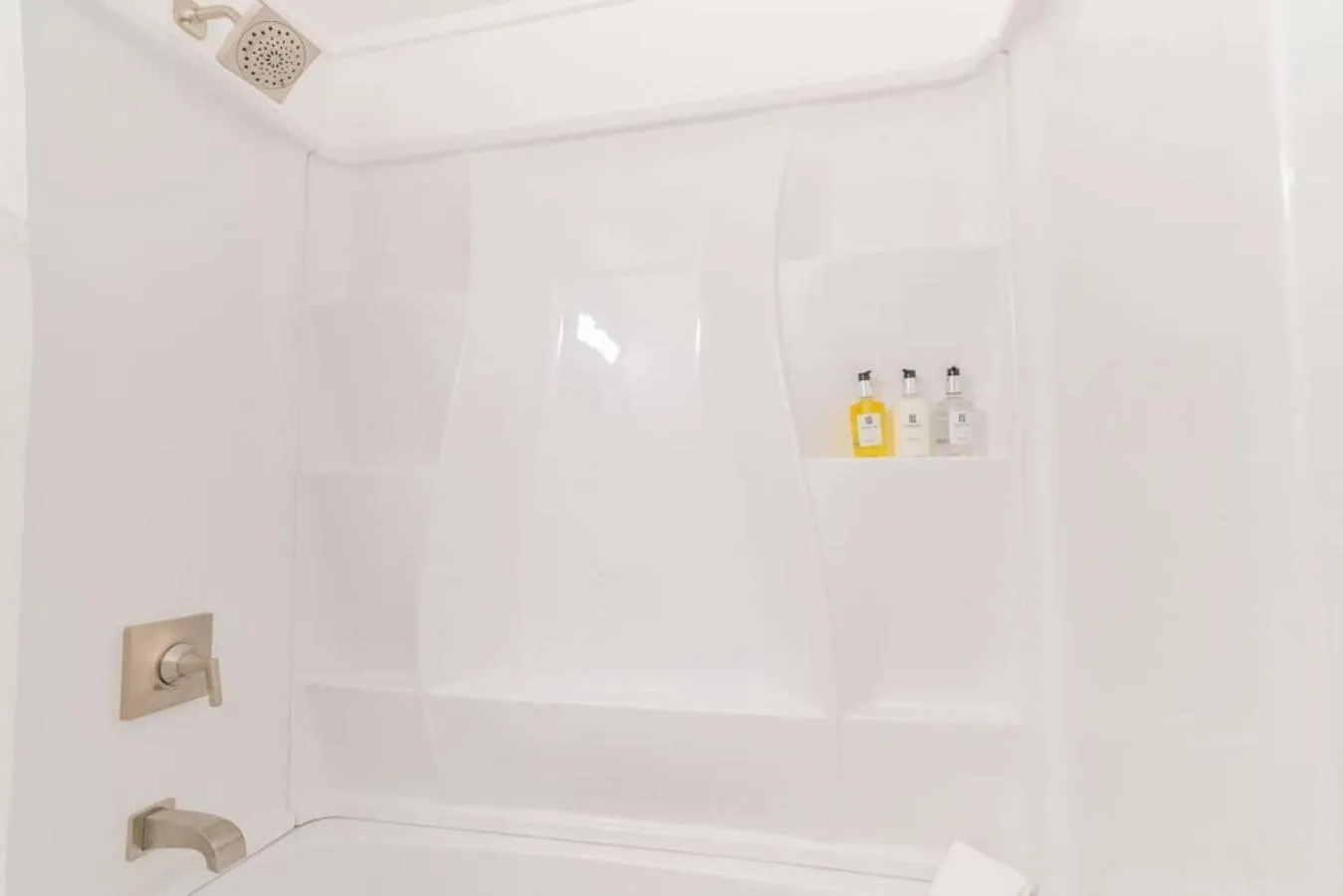 Shower in Executive Work Space With Modern Charm