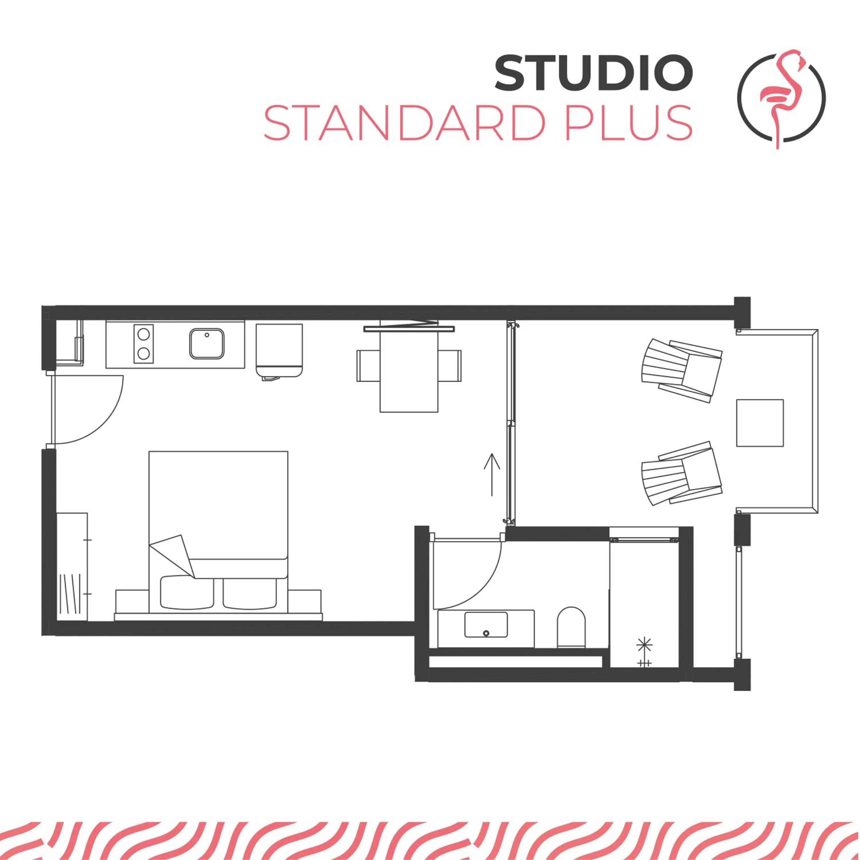 Floor plan in Chogogo Dive & Beach Resort Bonaire