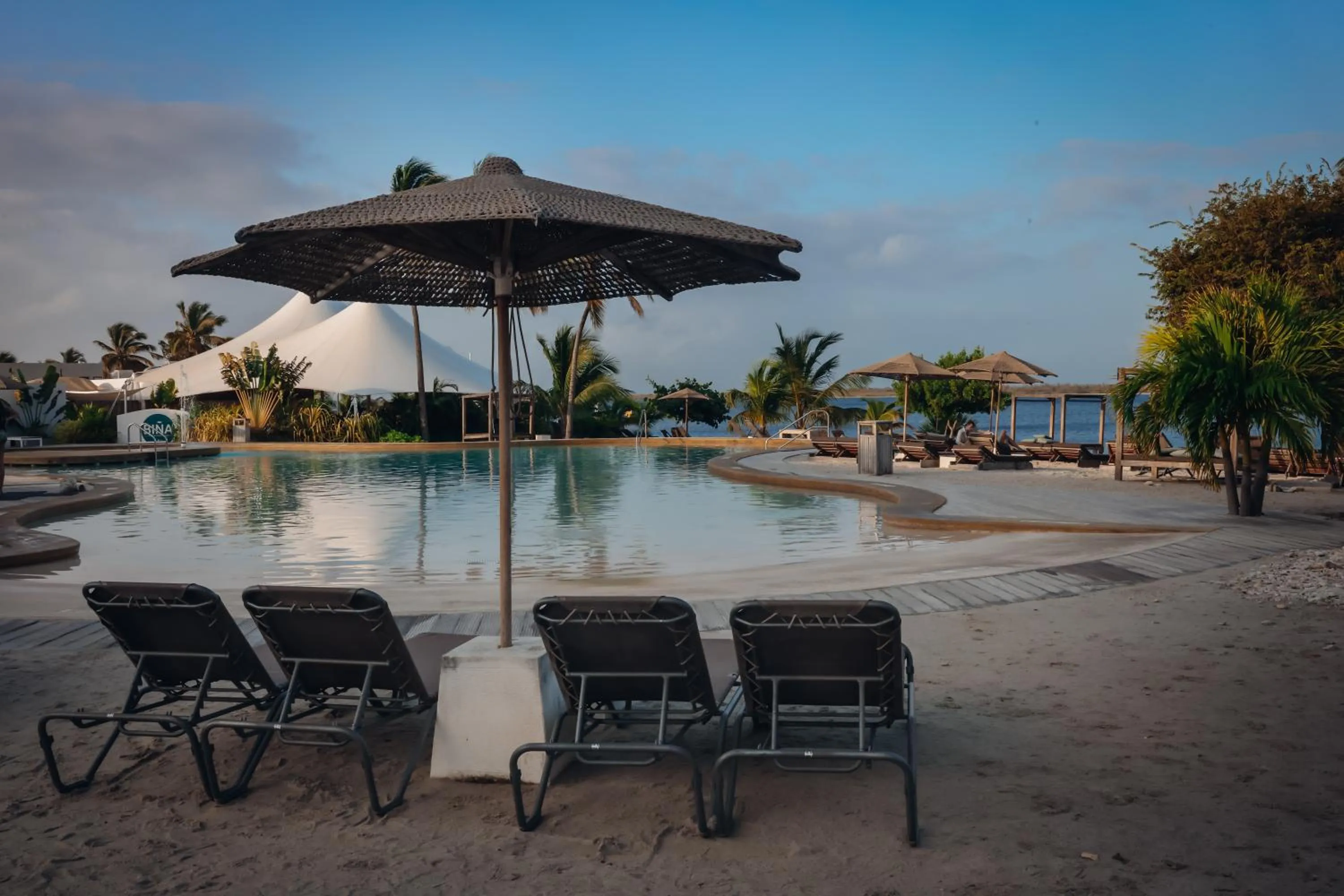 Swimming pool in Chogogo Dive & Beach Resort Bonaire