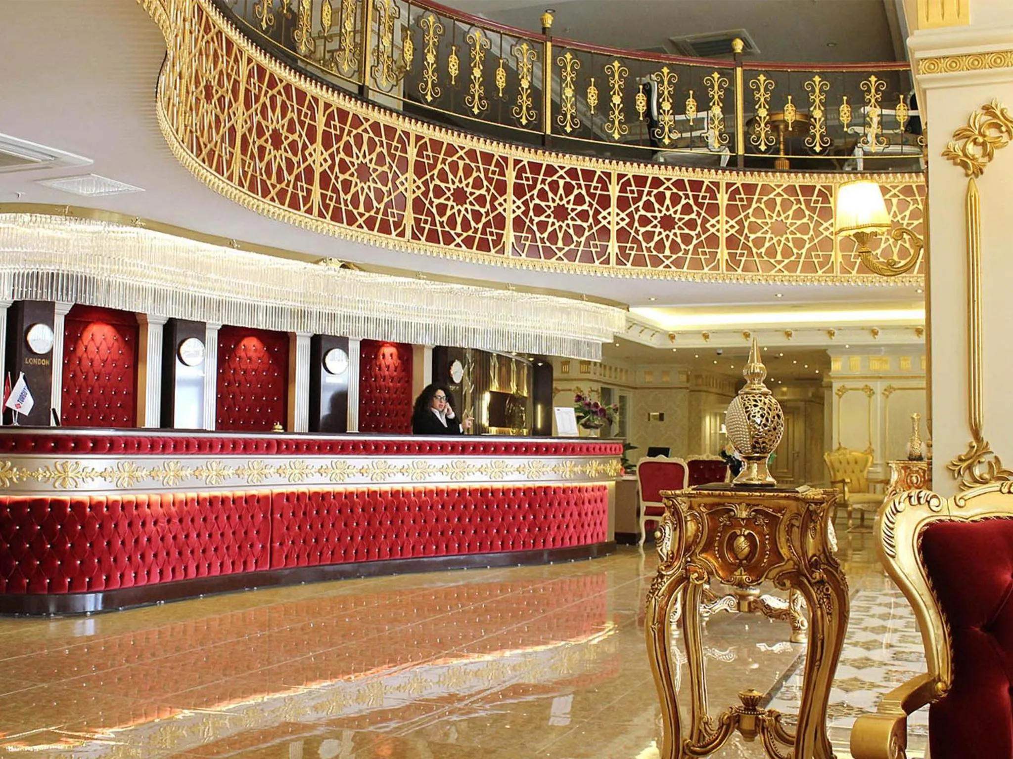 Lobby or reception in World Point Hotel Istanbul