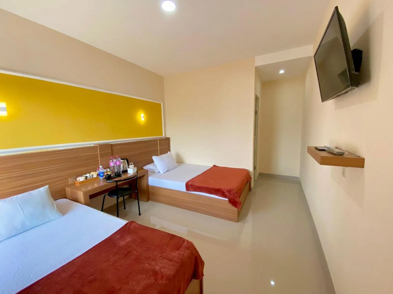 Bed in Al-Kiswah Syariah Guest House