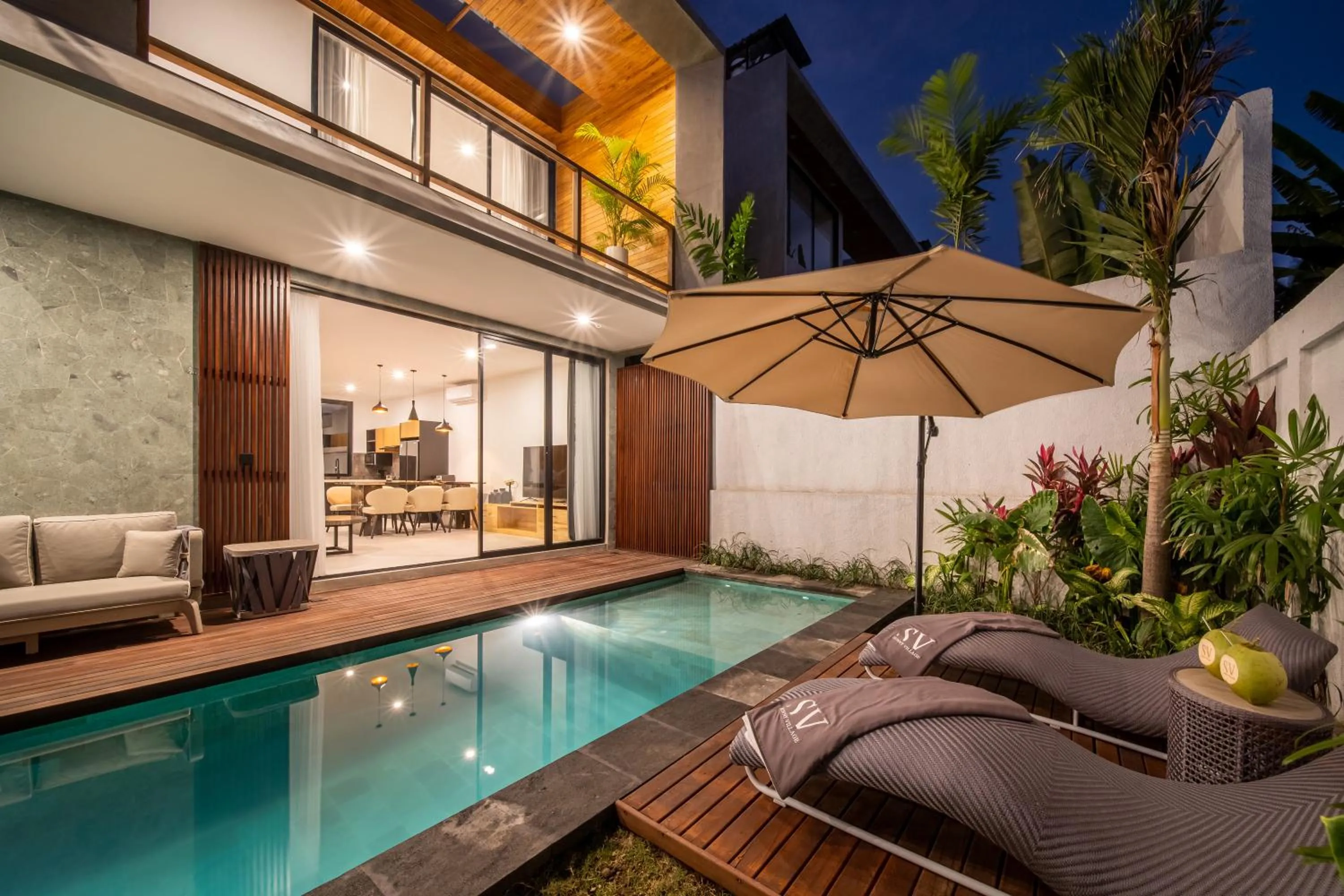 Pool view in Sunny Village Berawa