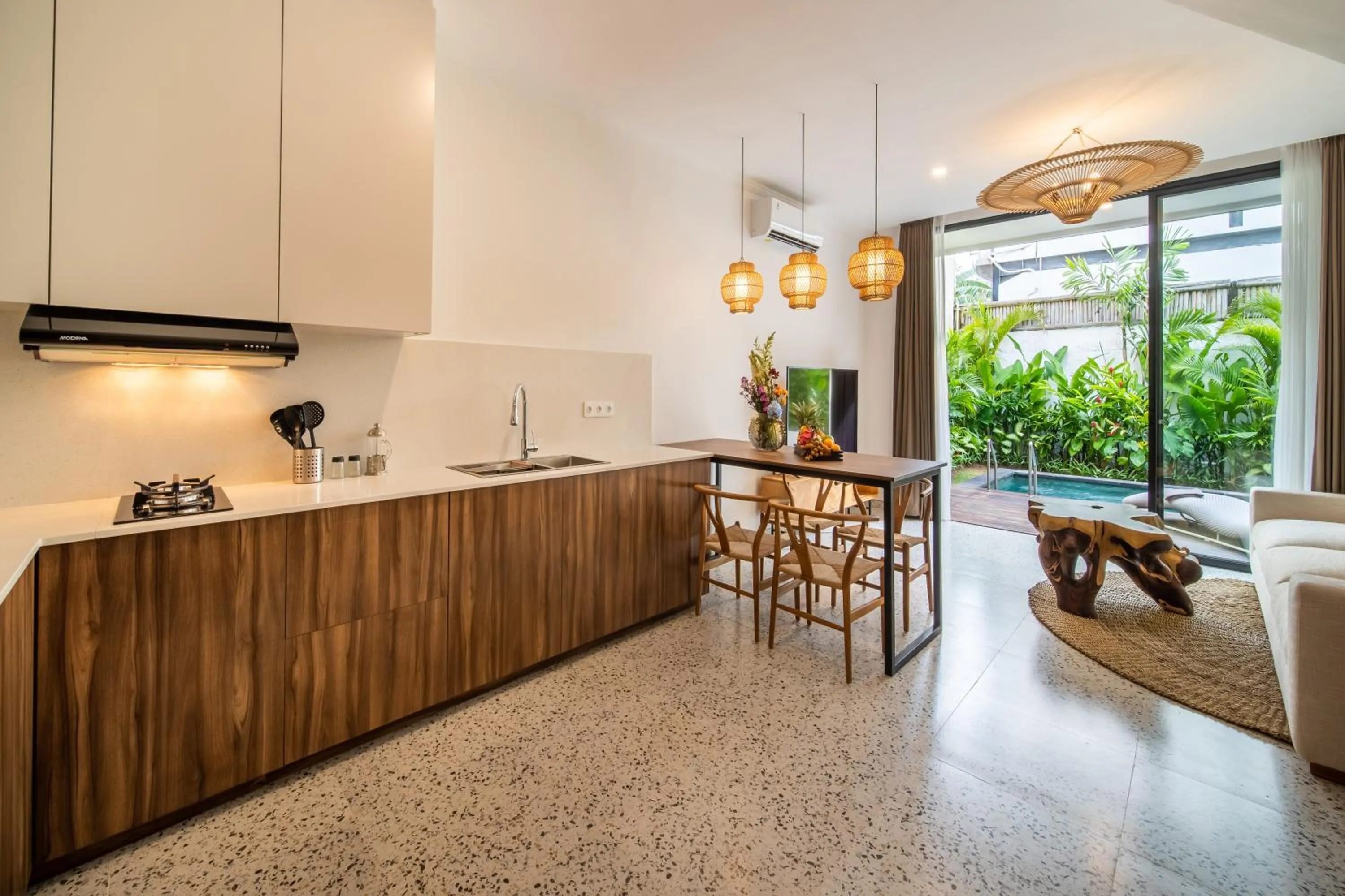 Kitchen or kitchenette in Sunny Village Berawa