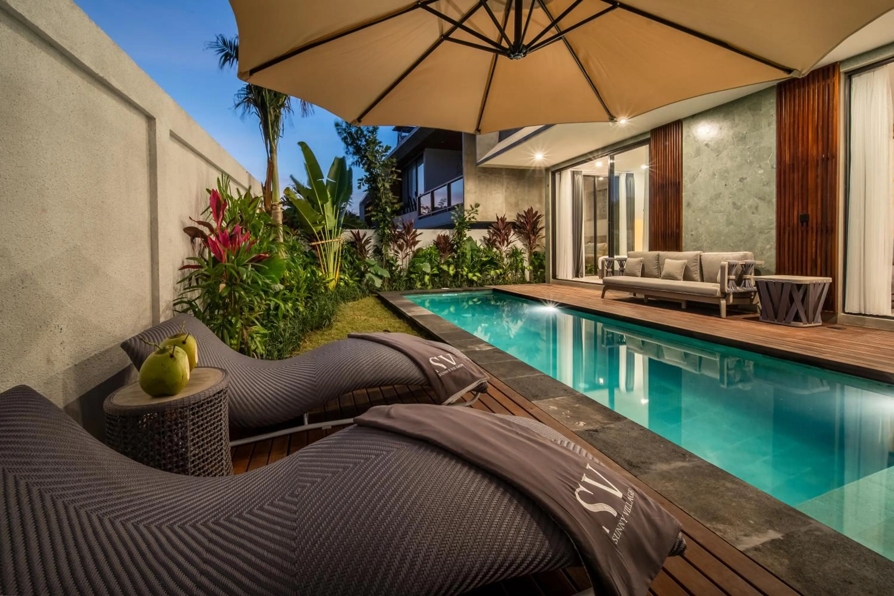 Pool view in Sunny Village Berawa