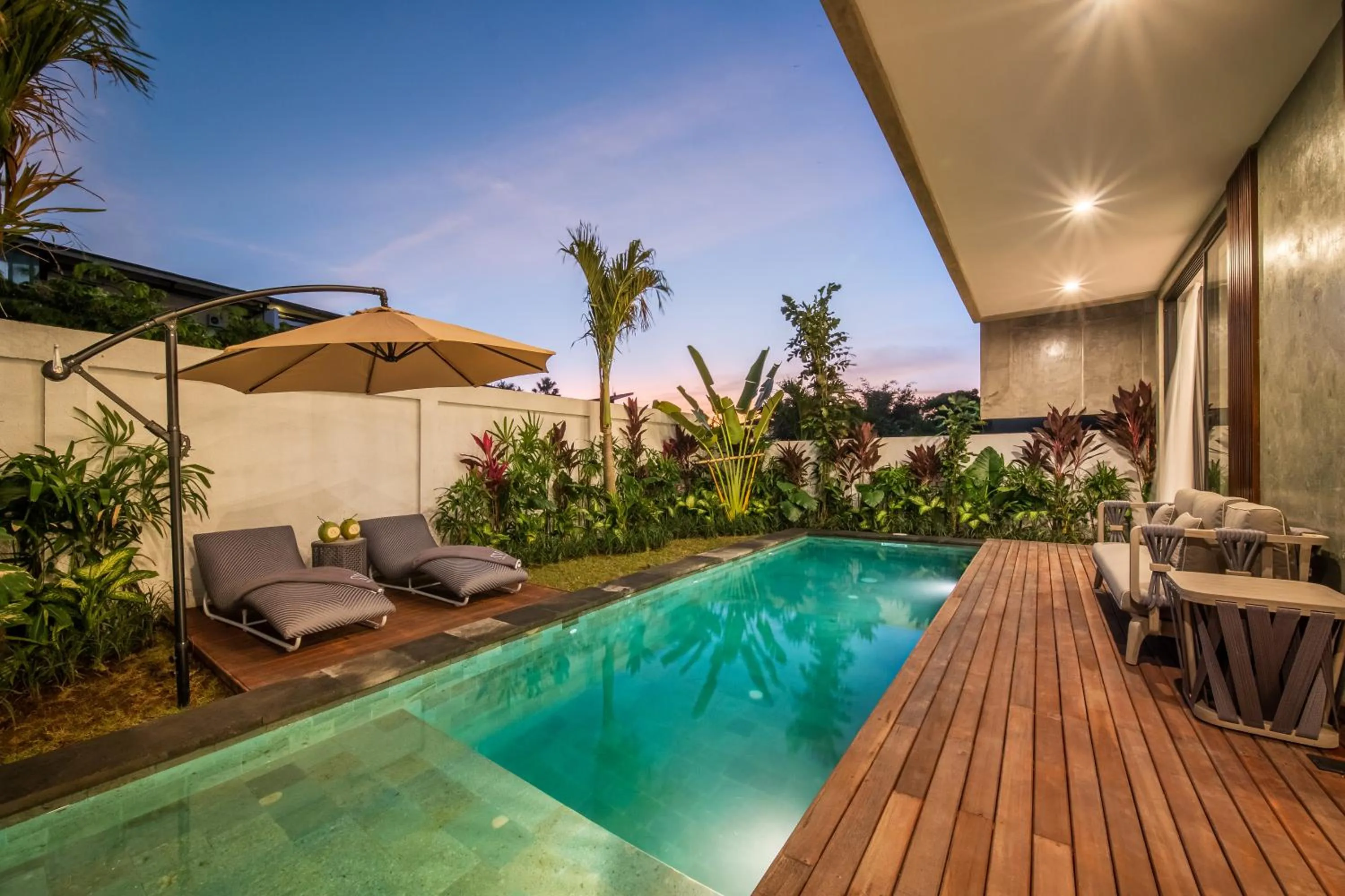 Pool view in Sunny Village Berawa