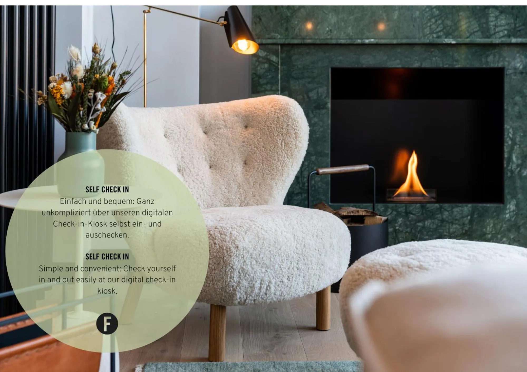 Seating area in Black F Tower - Serviced Apartments