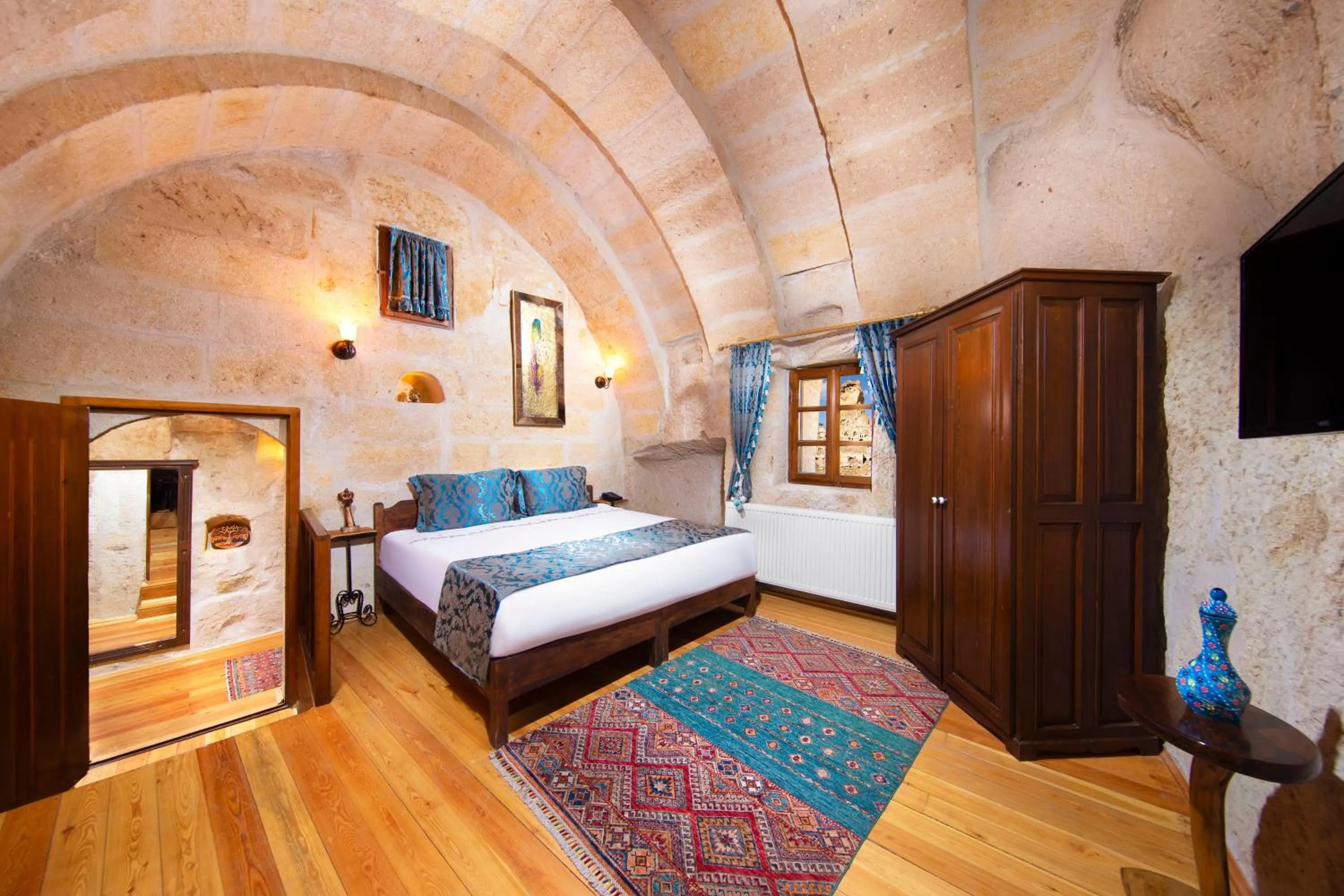 Bed in Portal Cappadocia Hotel