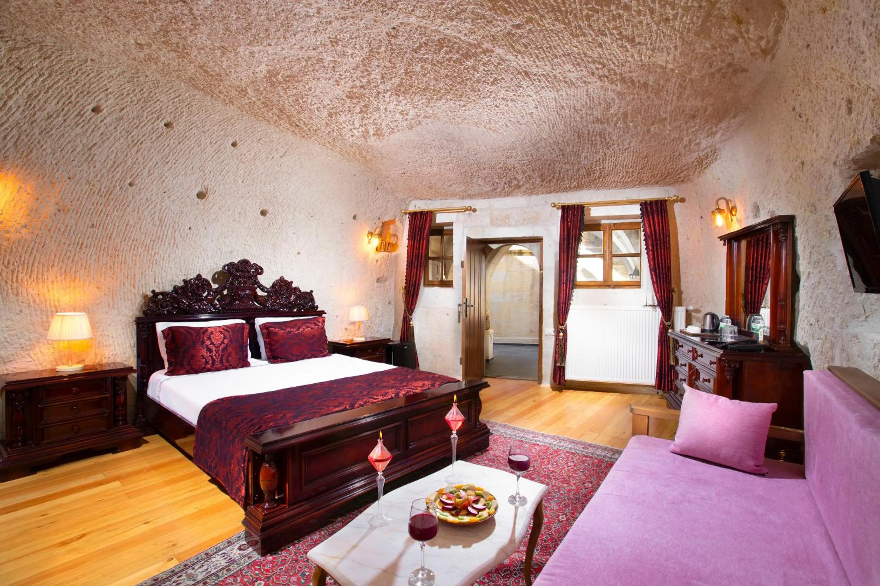 Bed in Portal Cappadocia Hotel