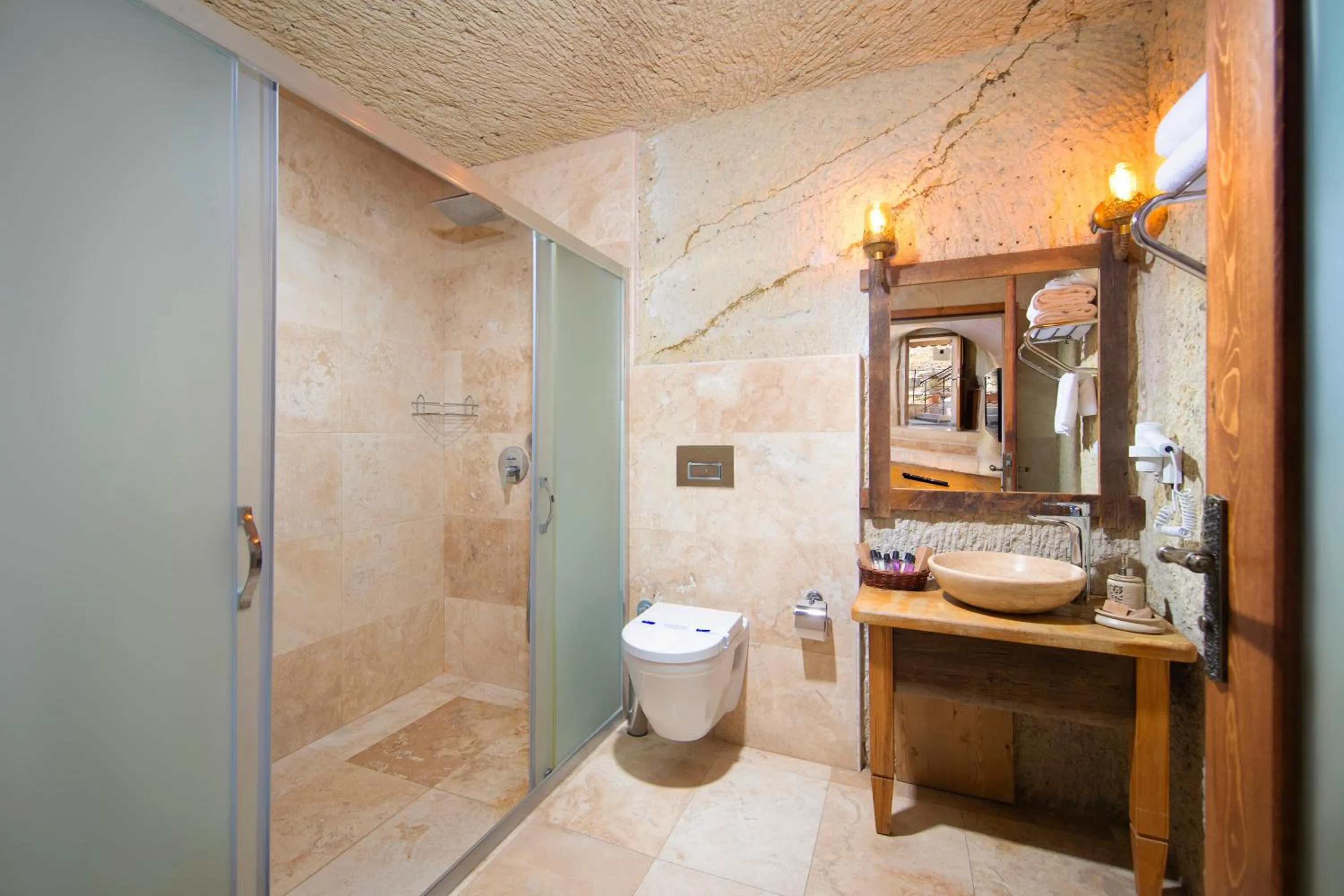 Shower in Portal Cappadocia Hotel