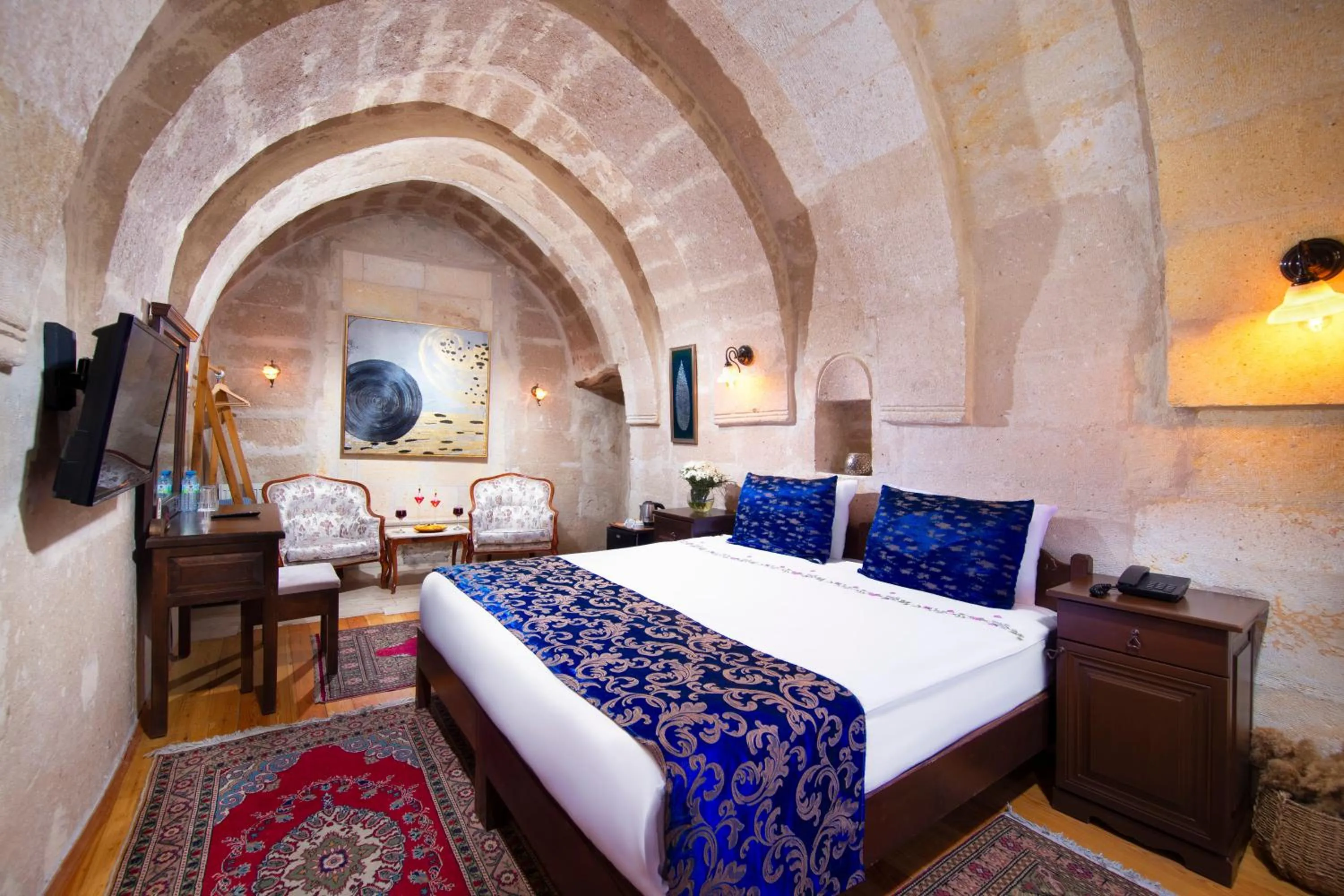 Bed in Portal Cappadocia Hotel