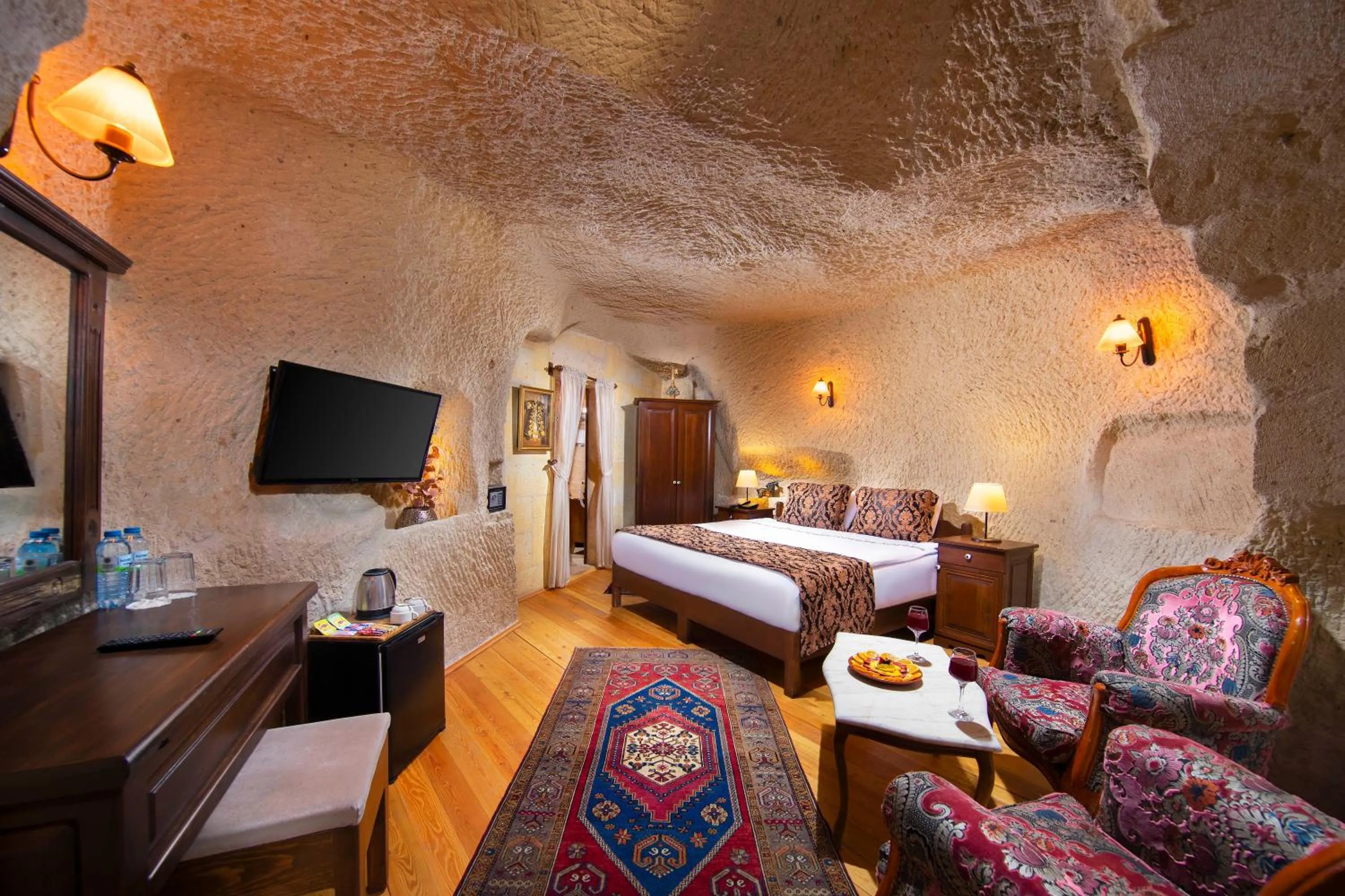 Bed in Portal Cappadocia Hotel