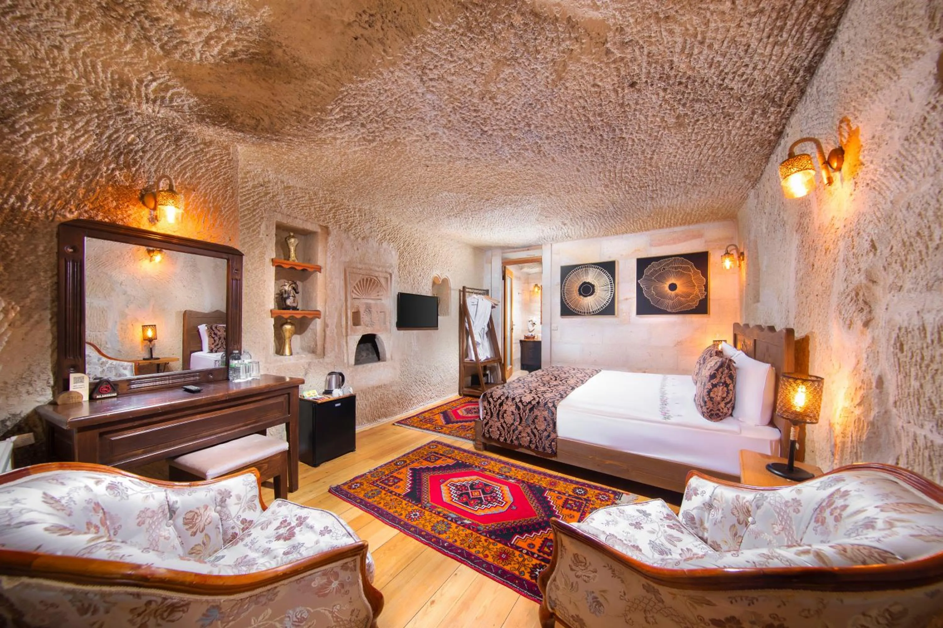 Bed in Portal Cappadocia Hotel