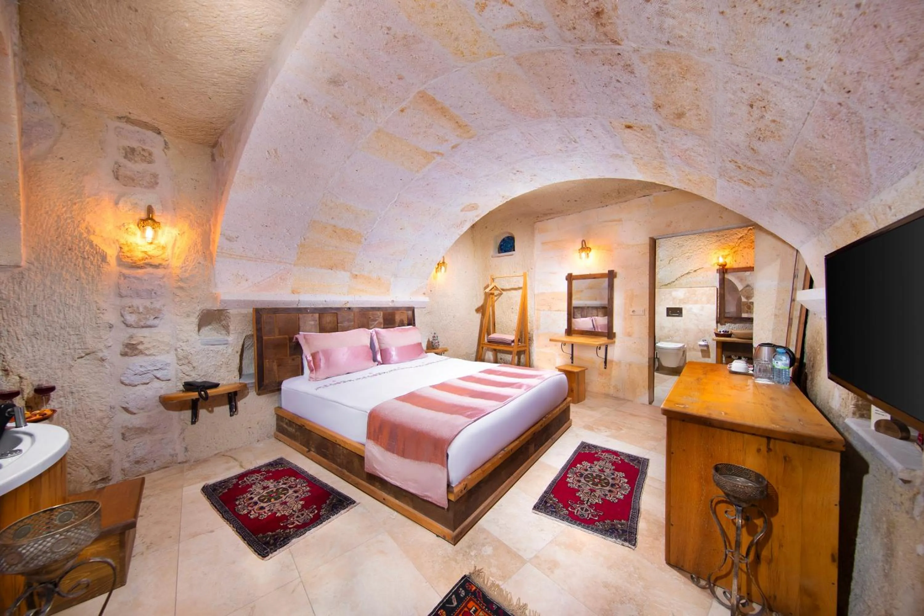 Bed in Portal Cappadocia Hotel