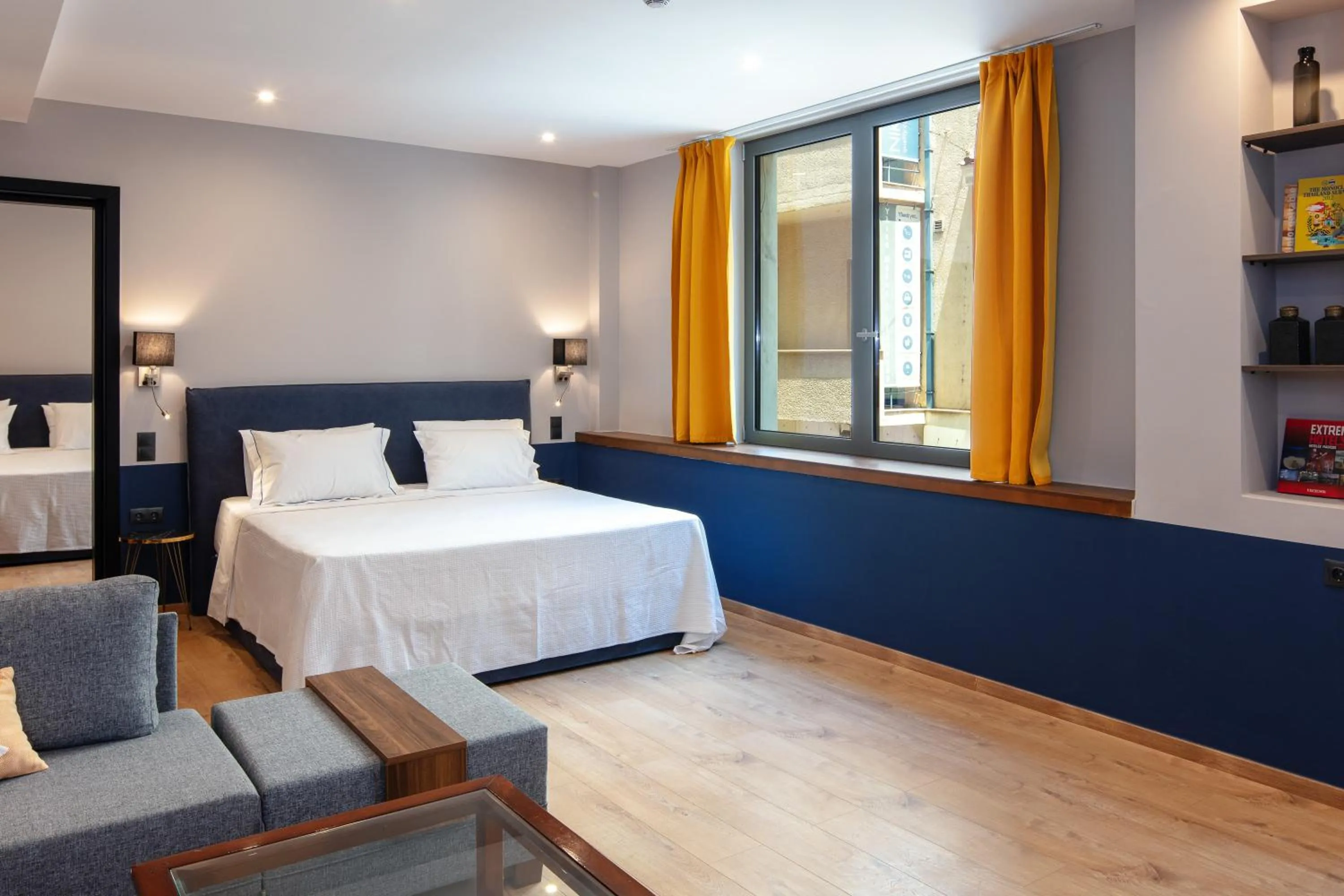 Photo of the whole room, Bed in The Vault Athens