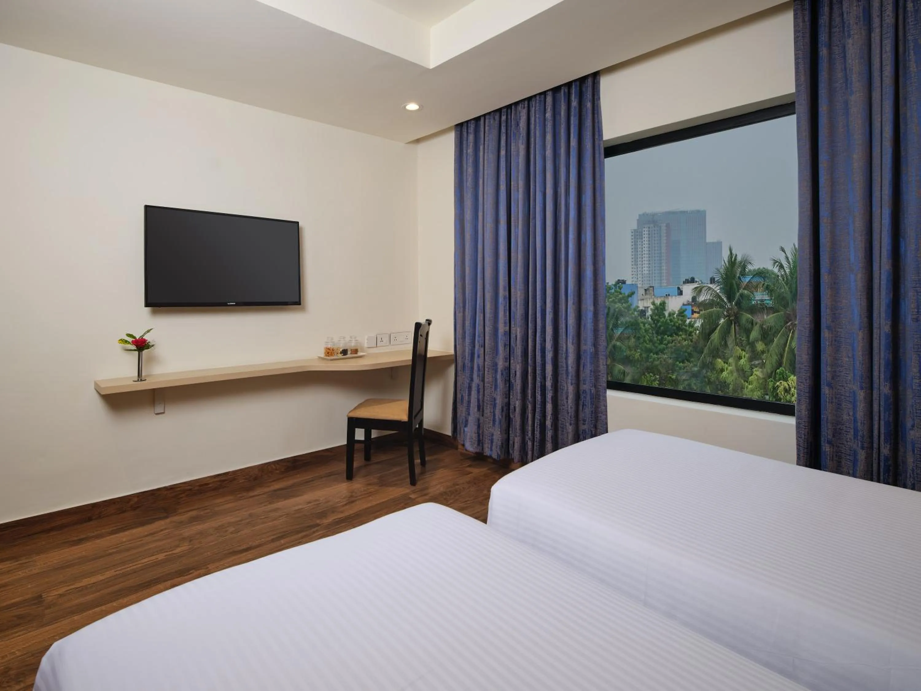 TV and multimedia, Bed in Essentia Premier Hotel Chennai OMR