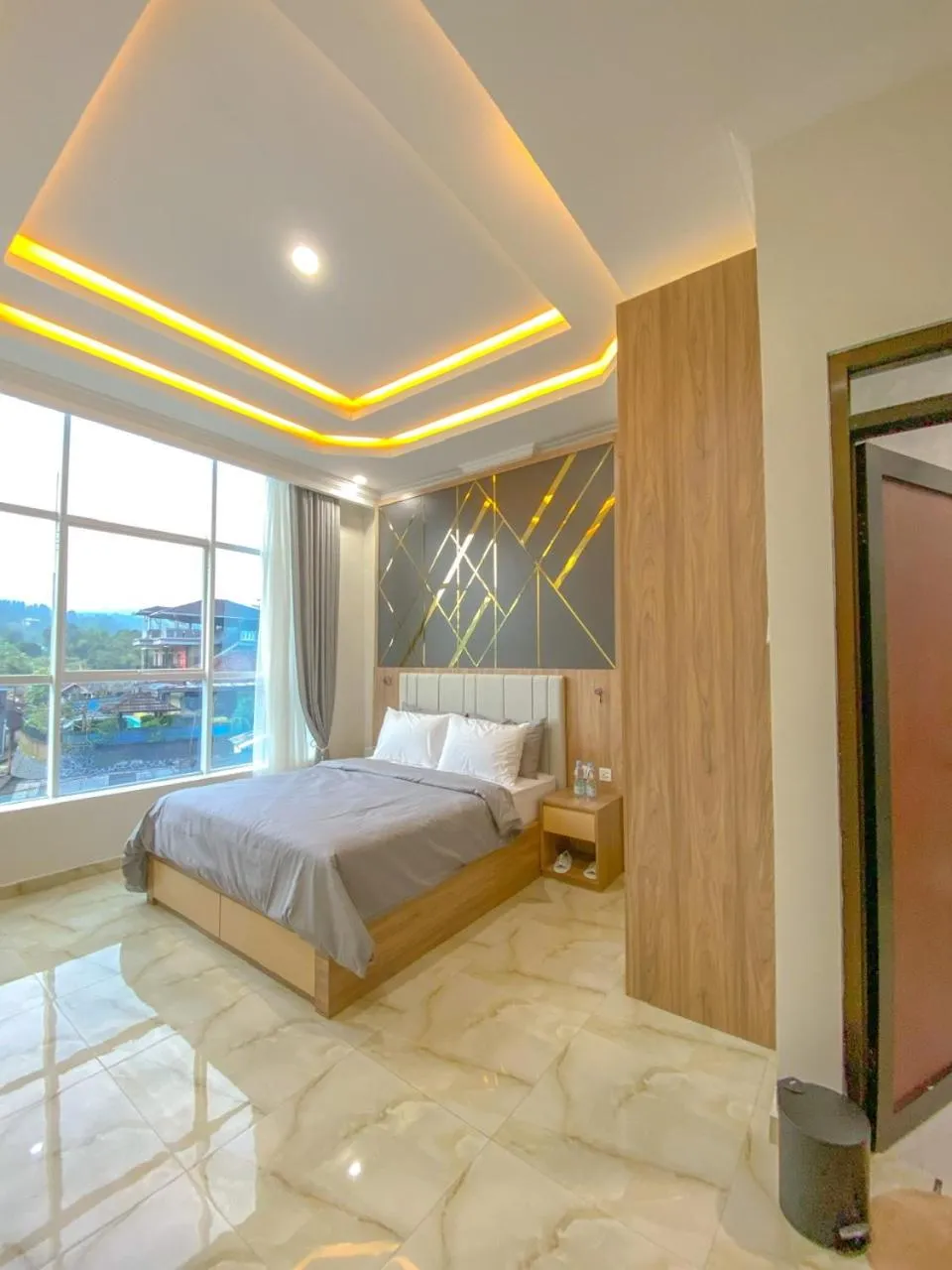Bed in Algara Puncak Hotel