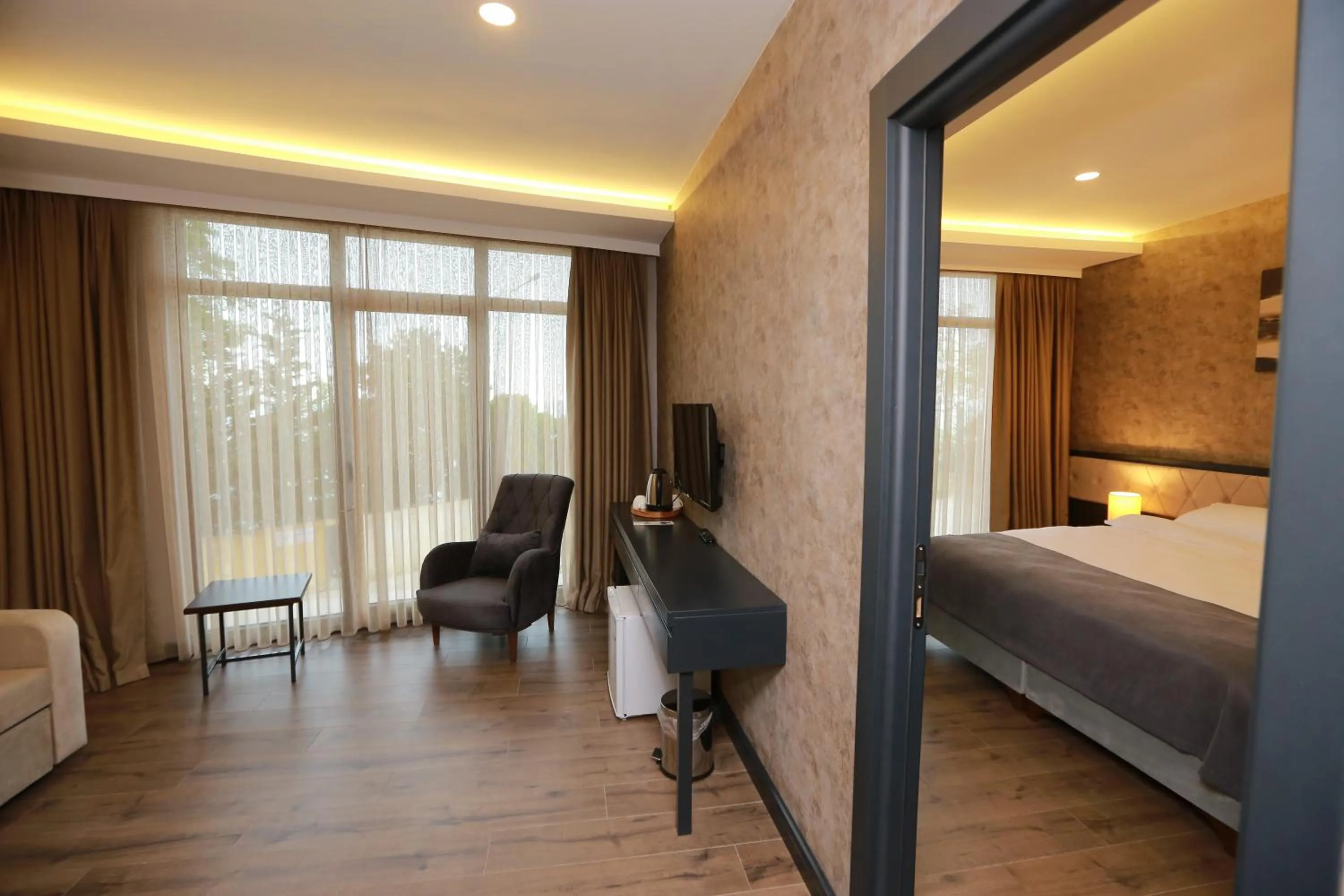 Bed in PENTAHOR HOTEL