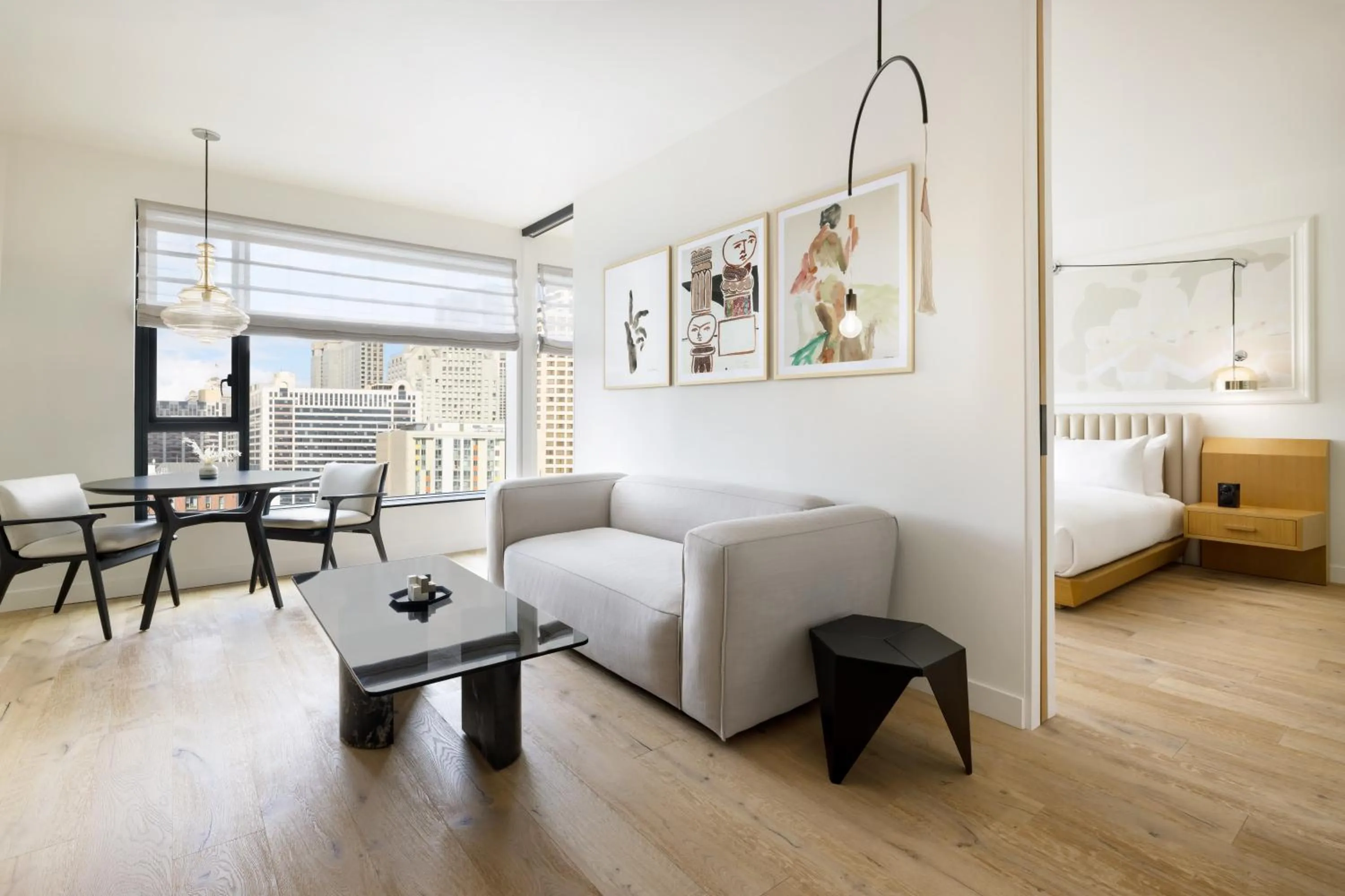 Living room, Bed in Timbri Hotel San Francisco, Curio Collection by Hilton