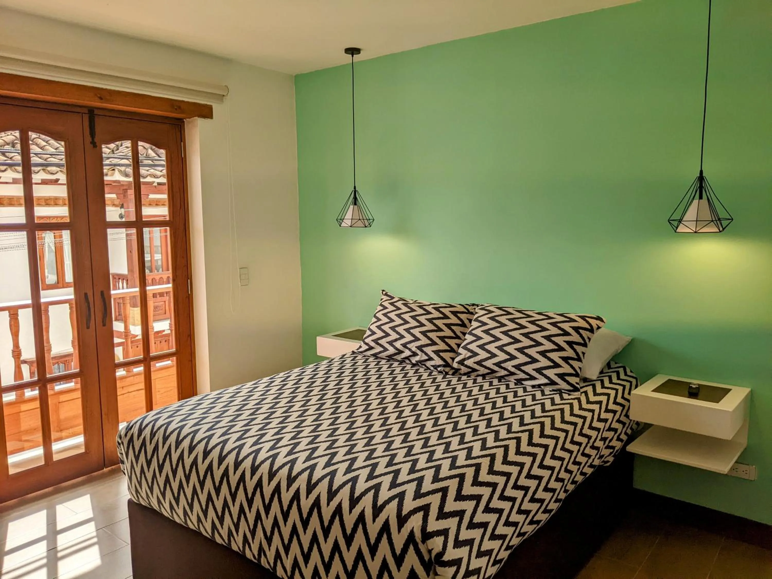 Balcony/Terrace, Bed in OFF HOSTEL